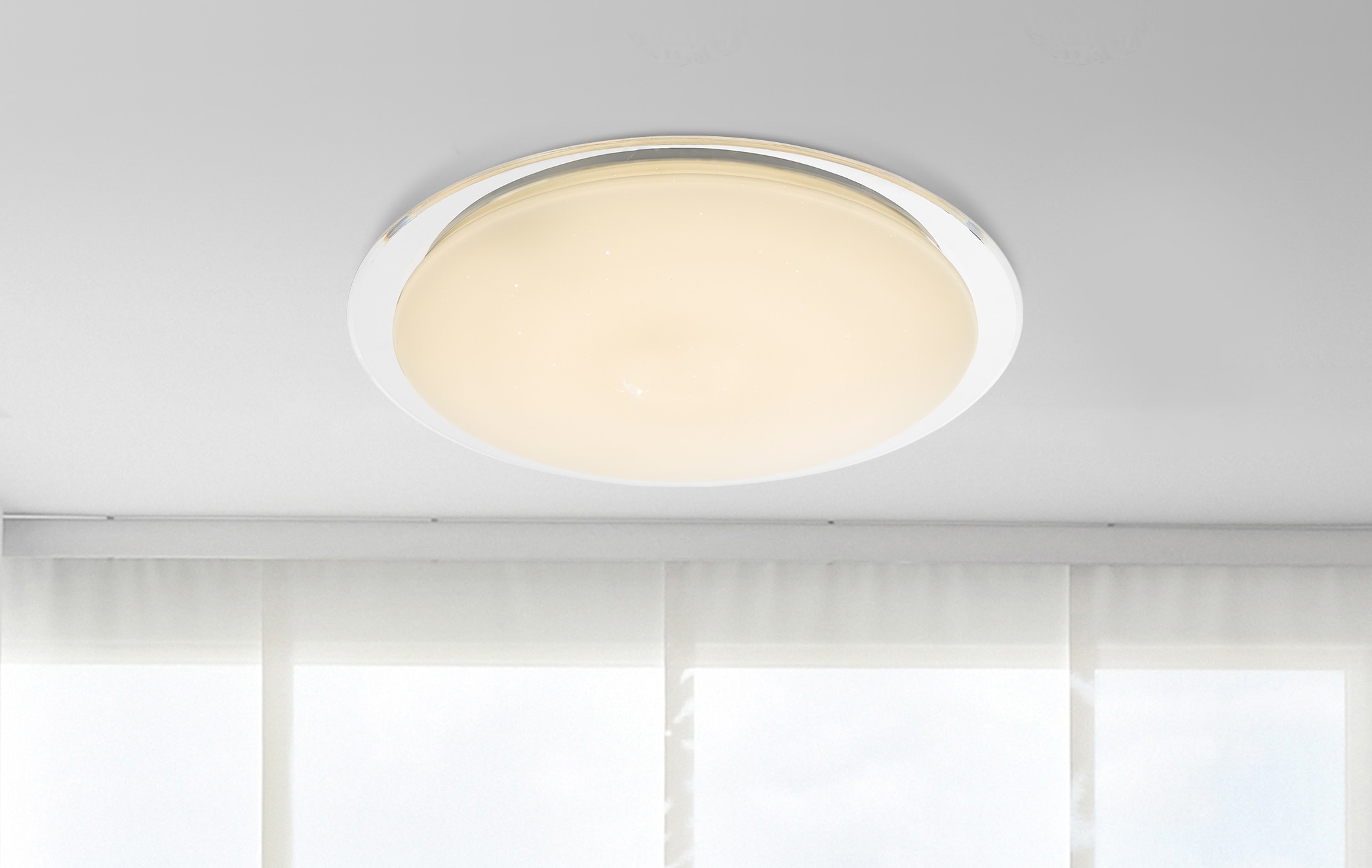 GLOBO LIGHTING LED Deckenleuchte »OPTIMA«, Leuchtmittel LED-Modul | LED fest integriert, Deckenlampe/rund/Wohnzimmer/Schlafzimmer/elegant