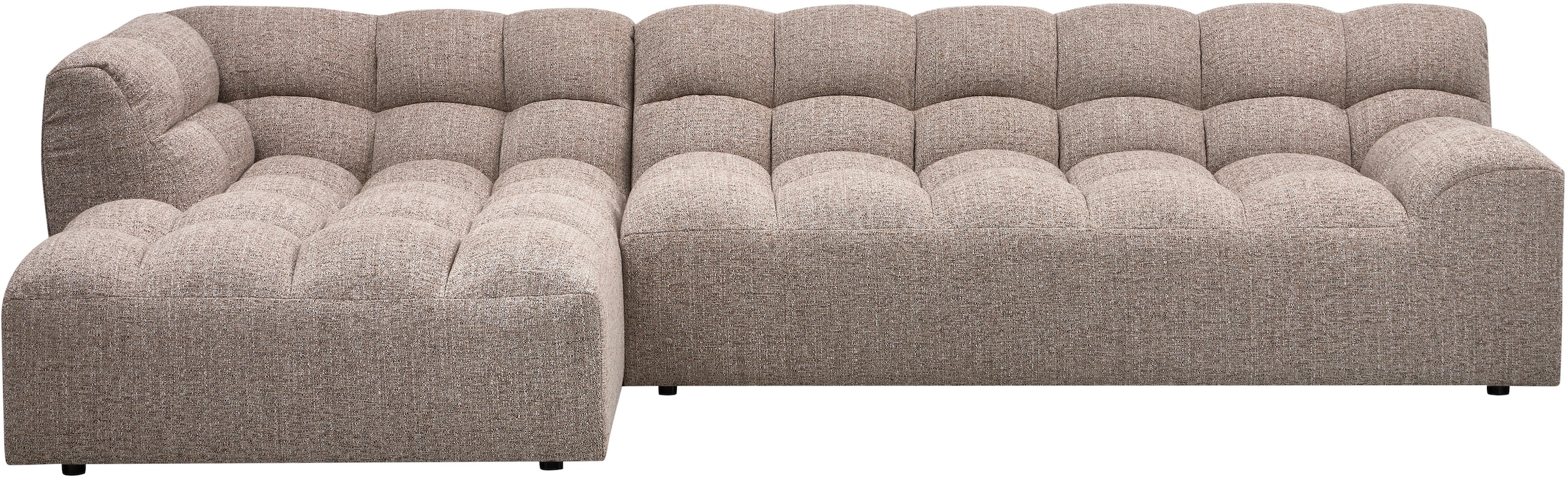 WOOOD Ecksofa "Allure grobem Webmuster, H 79 x B 324 x D 165 cm" Tragkraft 400 kg, Hohe Verschleißfestigkeit, Pfleiglicht
