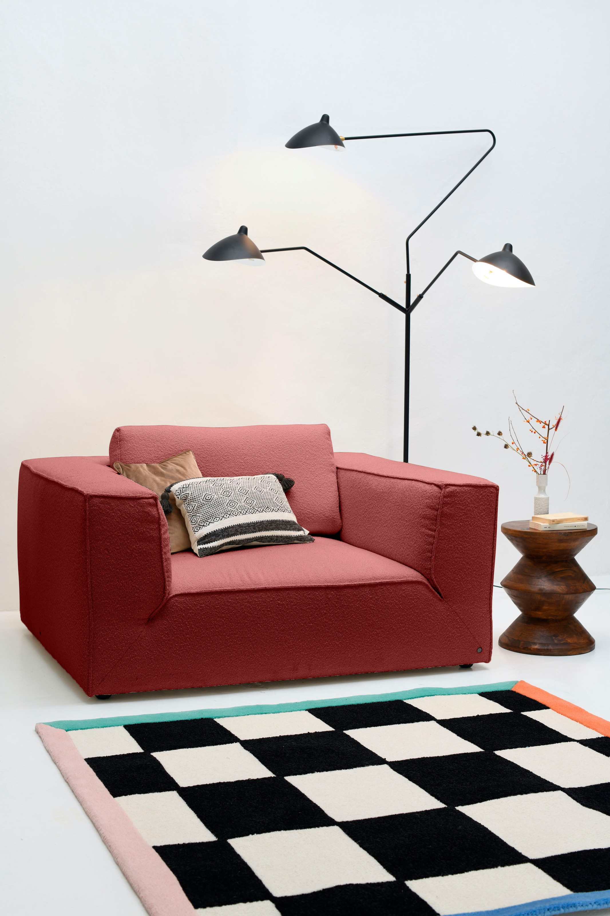 TOM TAILOR HOME Loveseat "BIG CUBE STYLE", mit bequemen Stegkissen, extra g günstig online kaufen