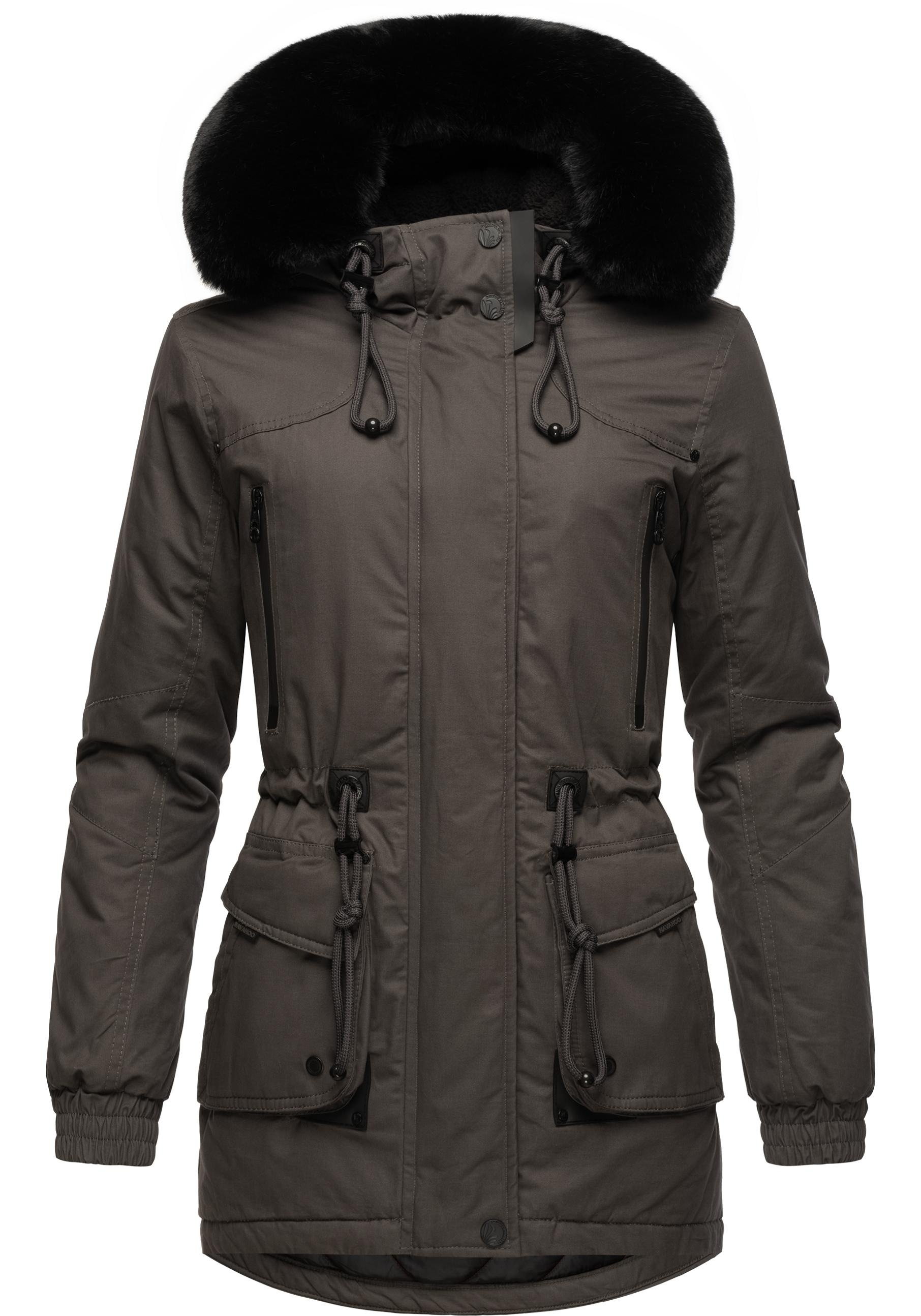 Marikoo Wintermantel »Olessaa«, Sportlicher Baumwoll-Parka für den Winter