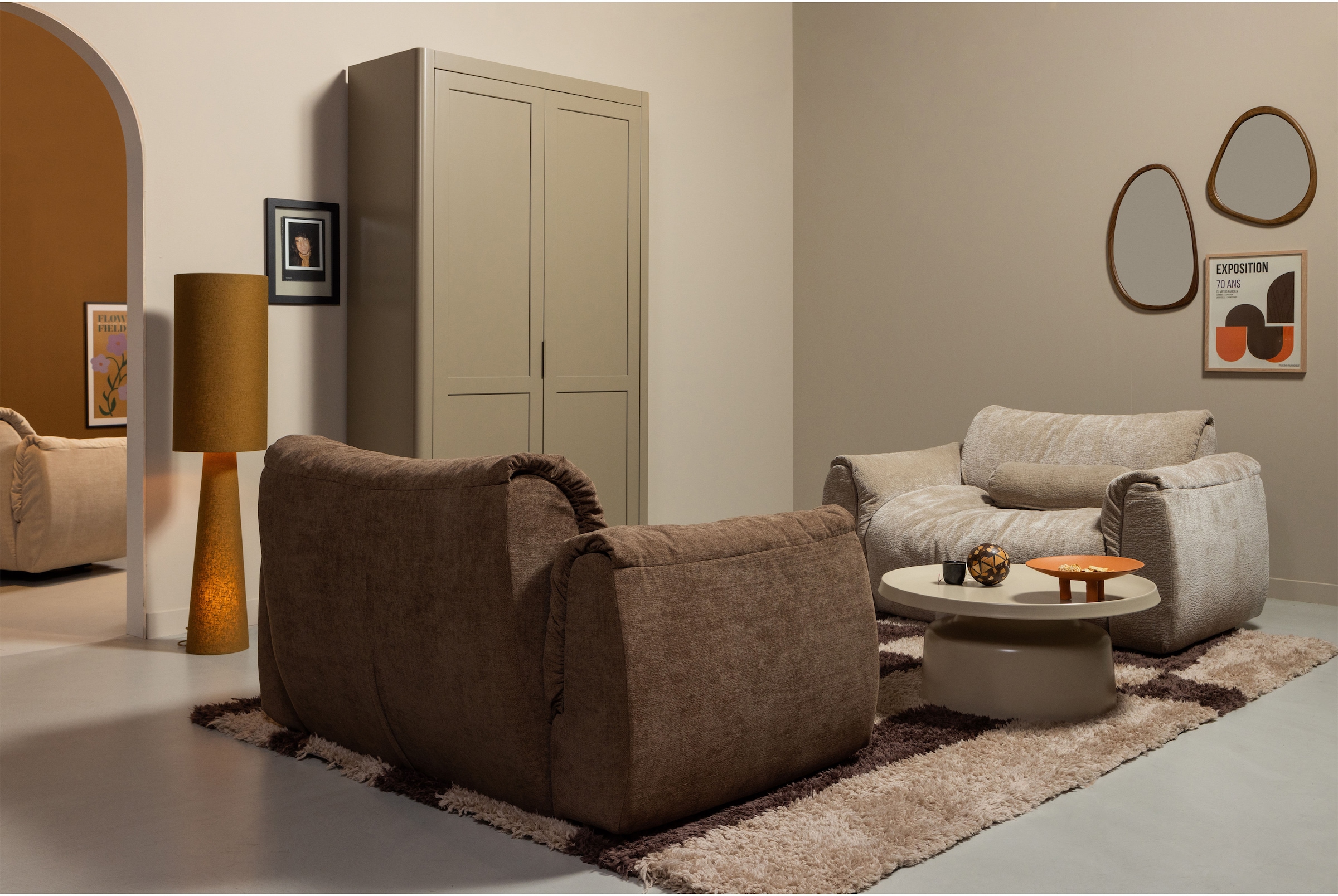 WOOOD Wandspiegel »Leif spiegel« Leif-Spiegel von WOOOD bietet Stil, MDF-Rahmen und verspieltes Design