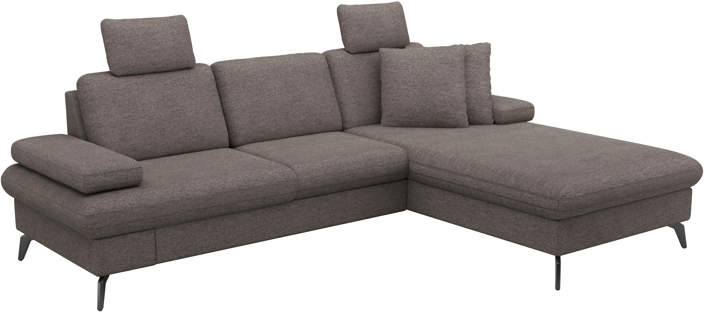 sit&more Ecksofa »Morris Jubi, L-Form«, inkl. Armteilfunktion und 1 Zierkissen, wahlweise mit Bettfunktion
