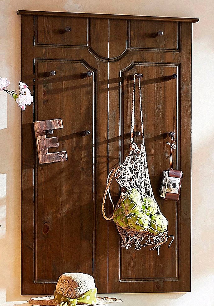 OTTO home Garderobenpaneel "Klera" Mit 10 Kleiderhaken, aus massiver Kiefer günstig online kaufen