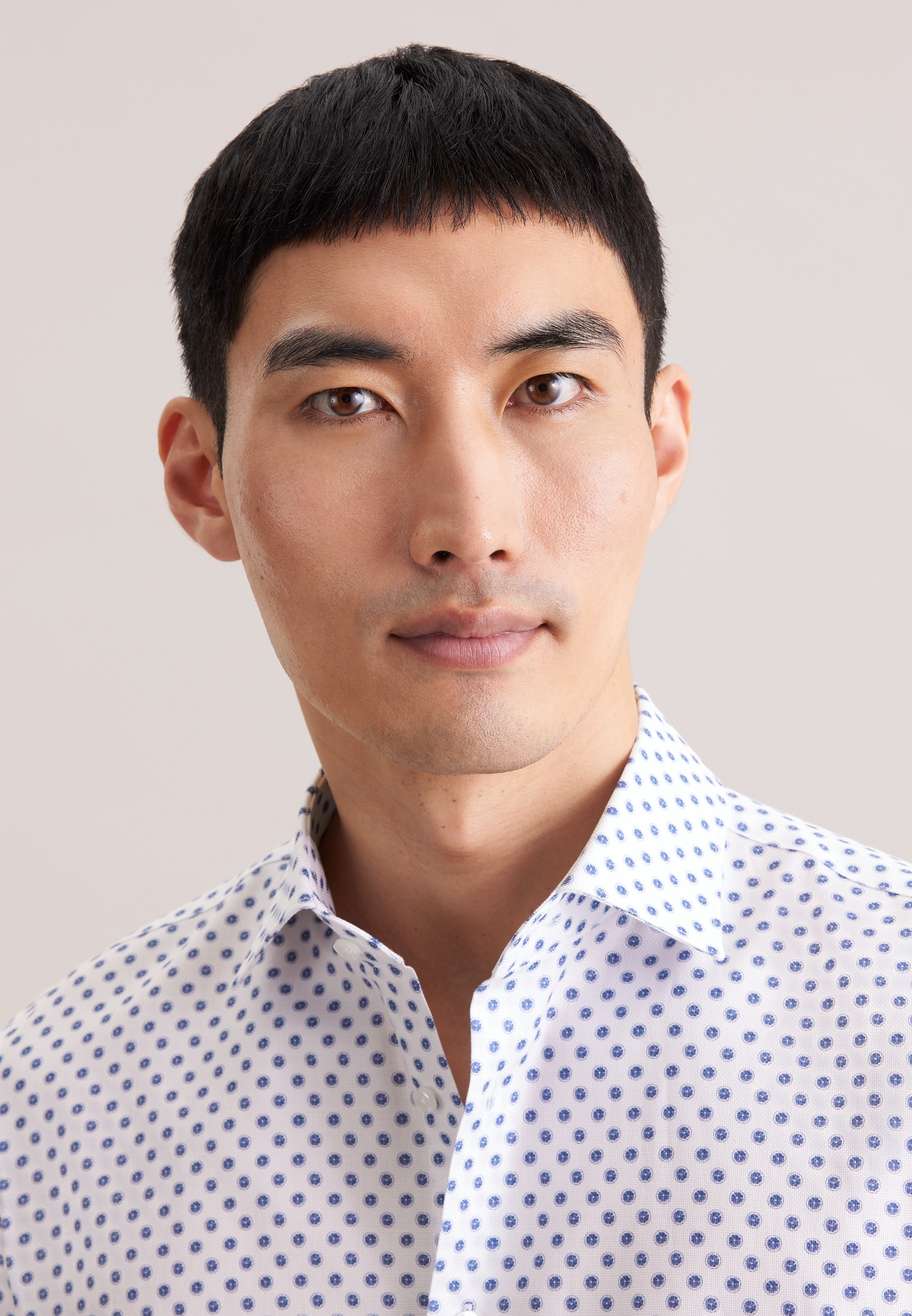 seidensticker Businesshemd »Schwarze Rose« Slim 1/1 Kentkragen Druck