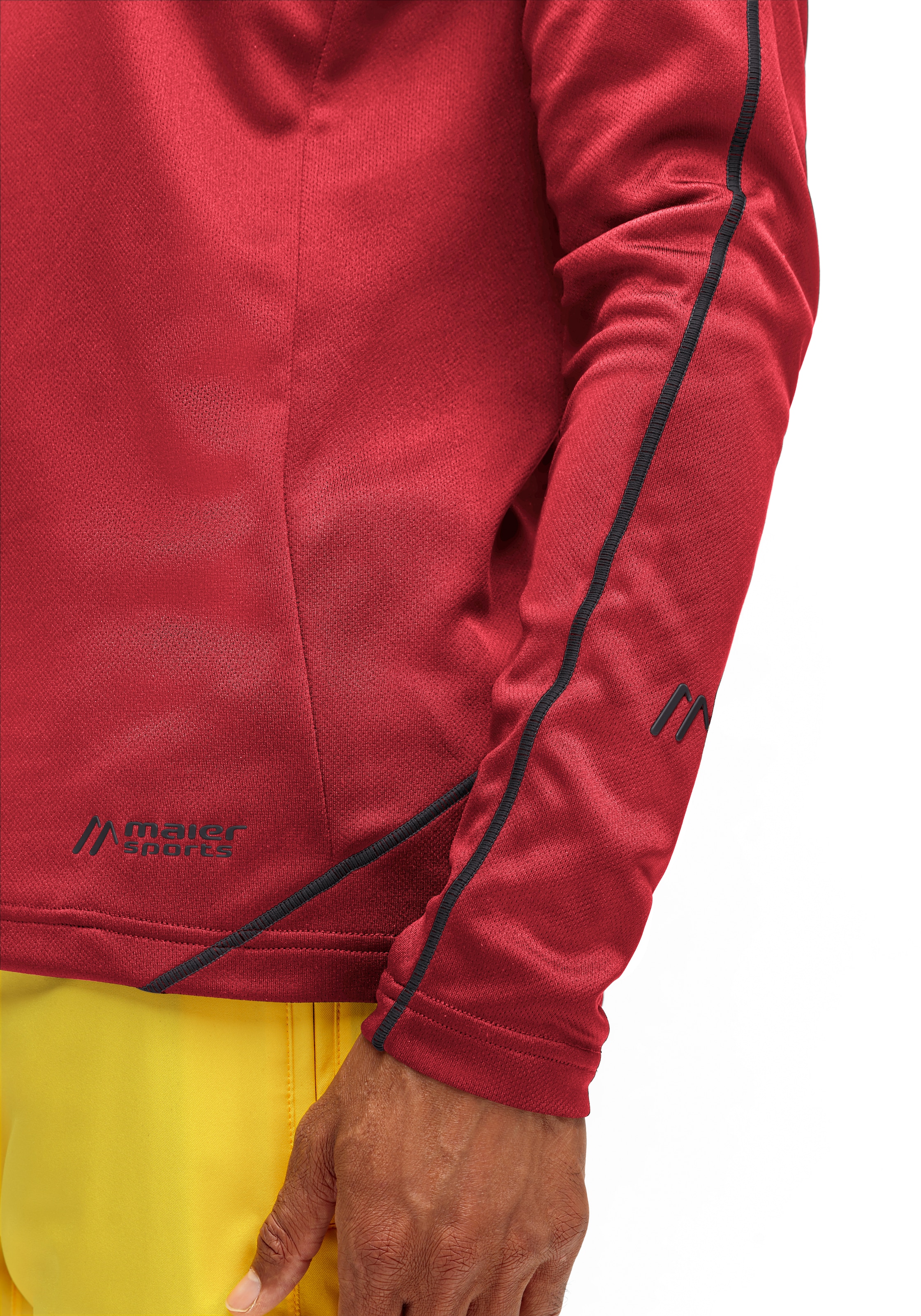 Maier Sports Funktionsshirt »Roger«, funktionaler Herren Midlayer für Outdoor Touren und Ausflüge
