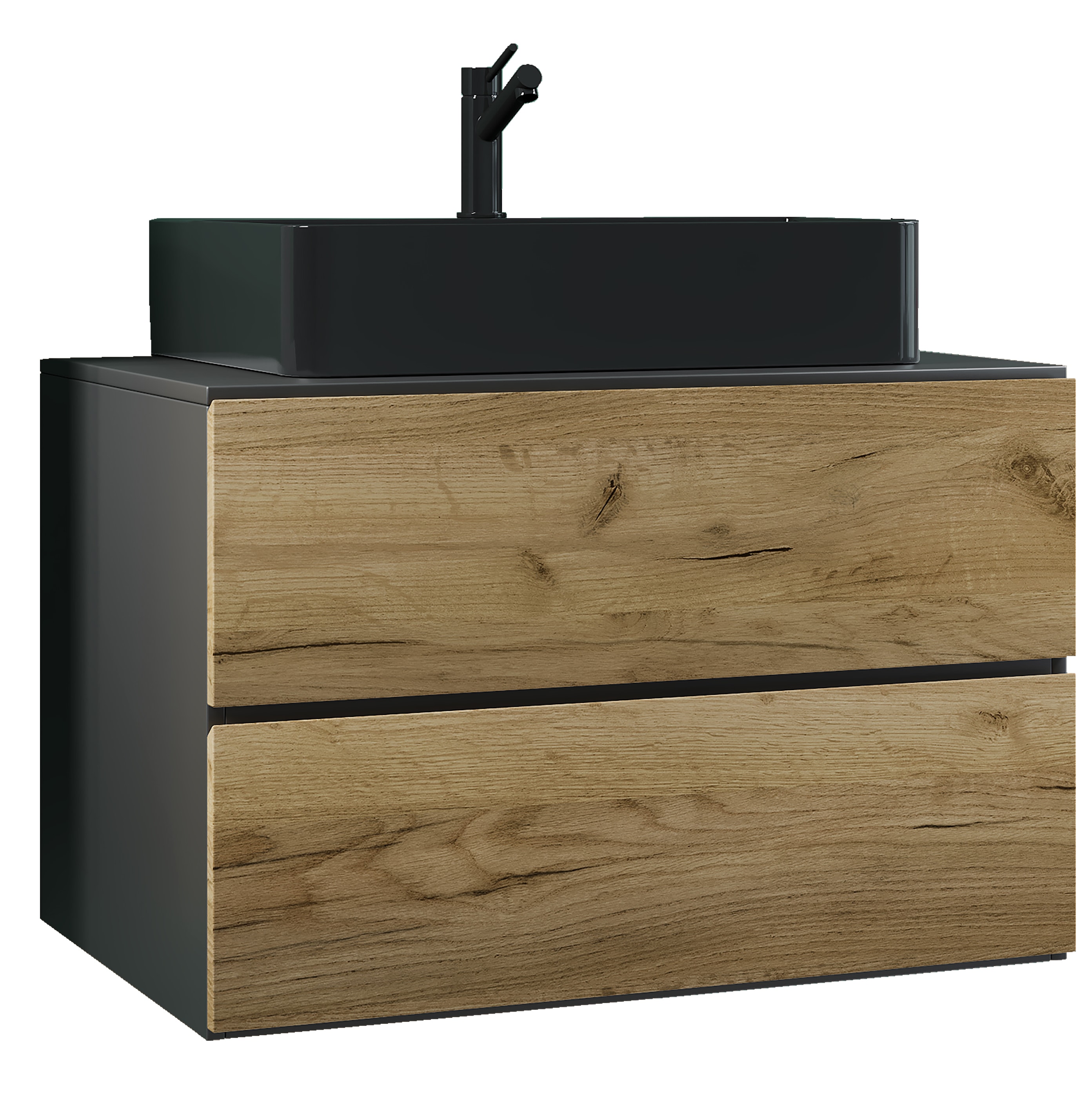 VCM Waschtisch "2-tlg. Waschplatz Waschtisch Lendas S Schublade BL" 2 Stk. tlg.