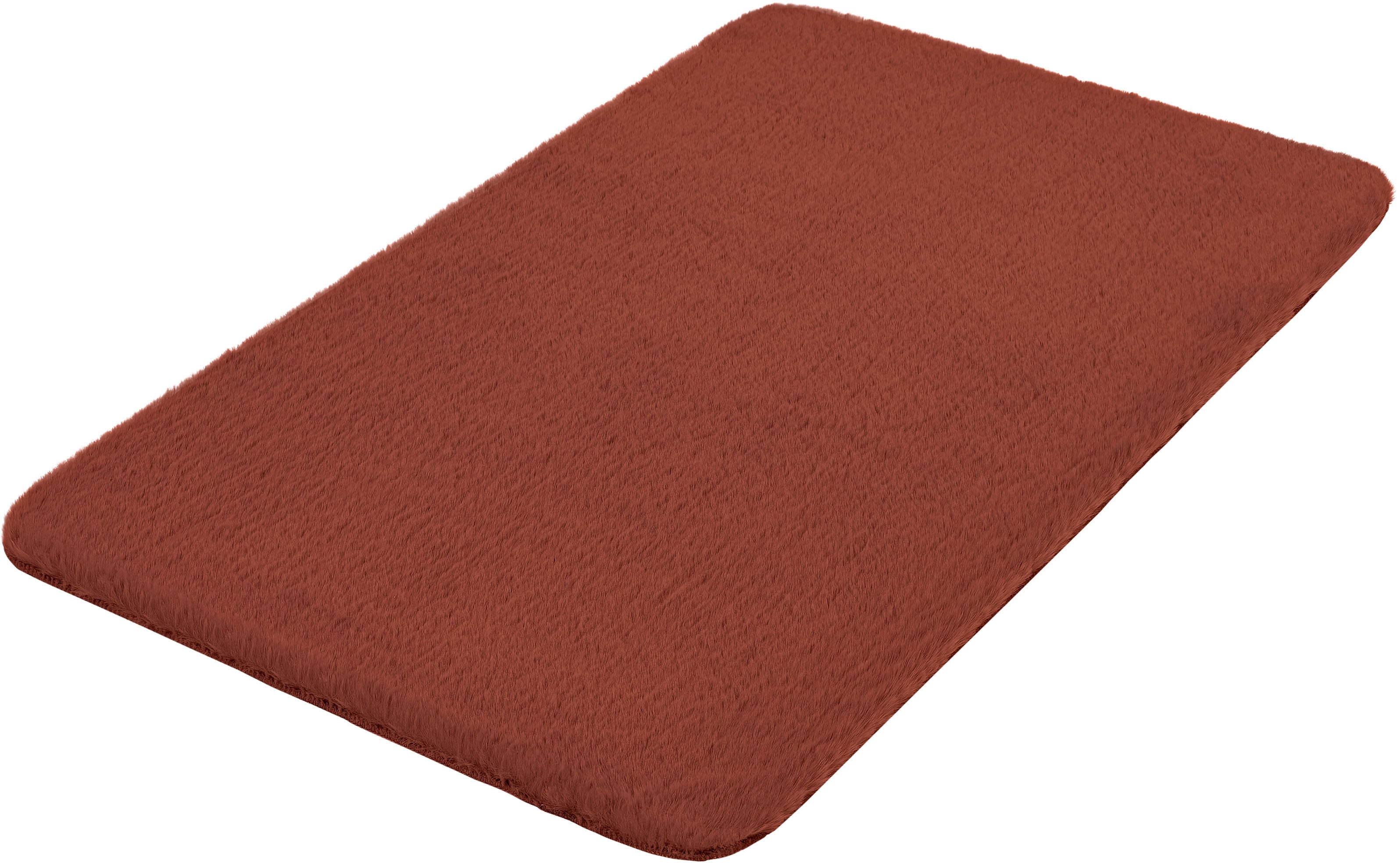 Kleine Wolke Badematte "Cony, Badvorleger, Badezimmer Teppich" Höhe 25 mm rutschhemmend beschichtet fußbodenheizungsgeeignet Badteppich, Fell-Optik, Uni Farben, besonders weich & kuschelig