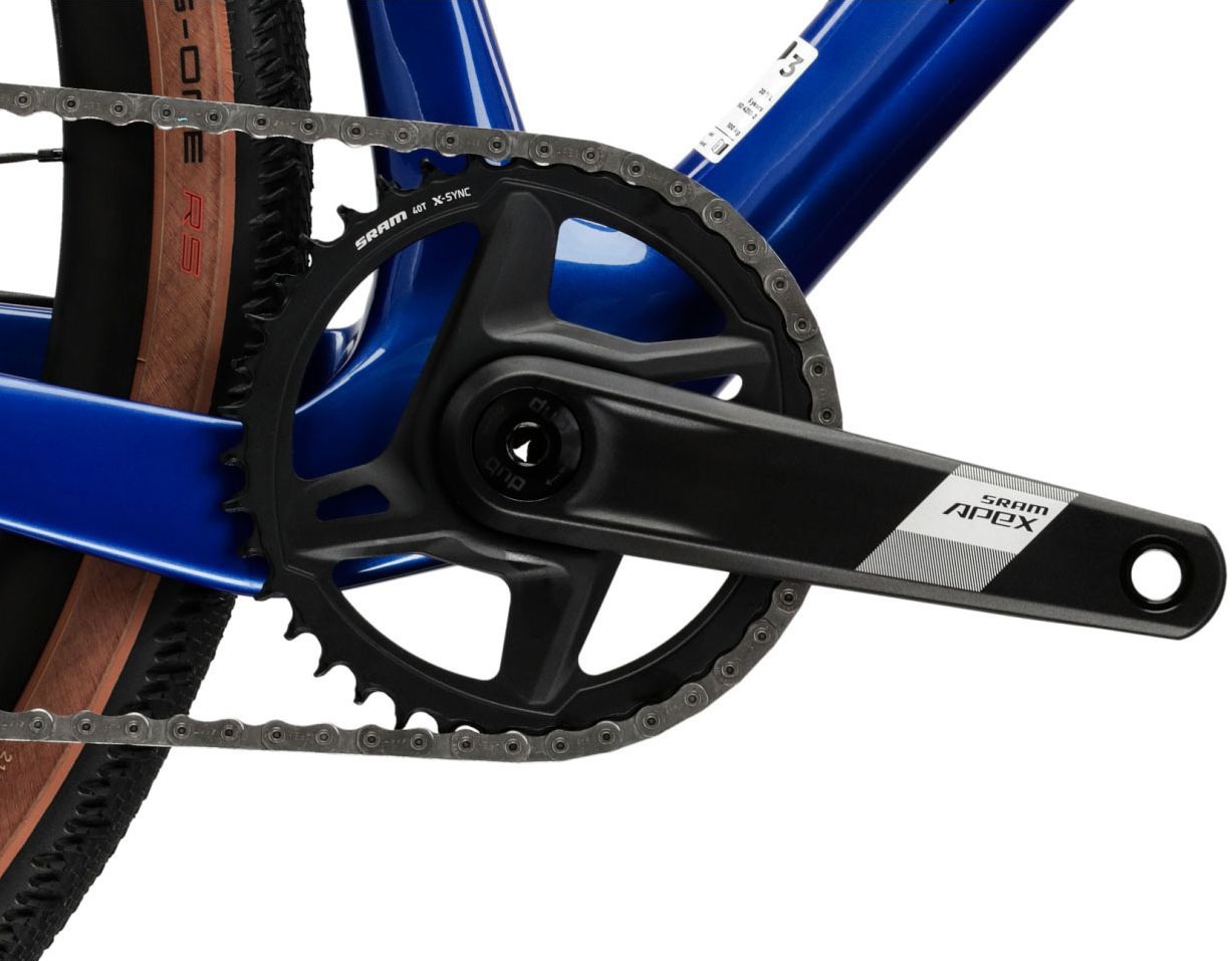 Kross Gravelbike »Gravelbike Carbon Esker RS 2.0 Blau 12 Gänge« 12 Gang SRAM APEX XPLR AXS Schaltwerk Kettenschaltung mit Carbon-Rahmen und -Gabel