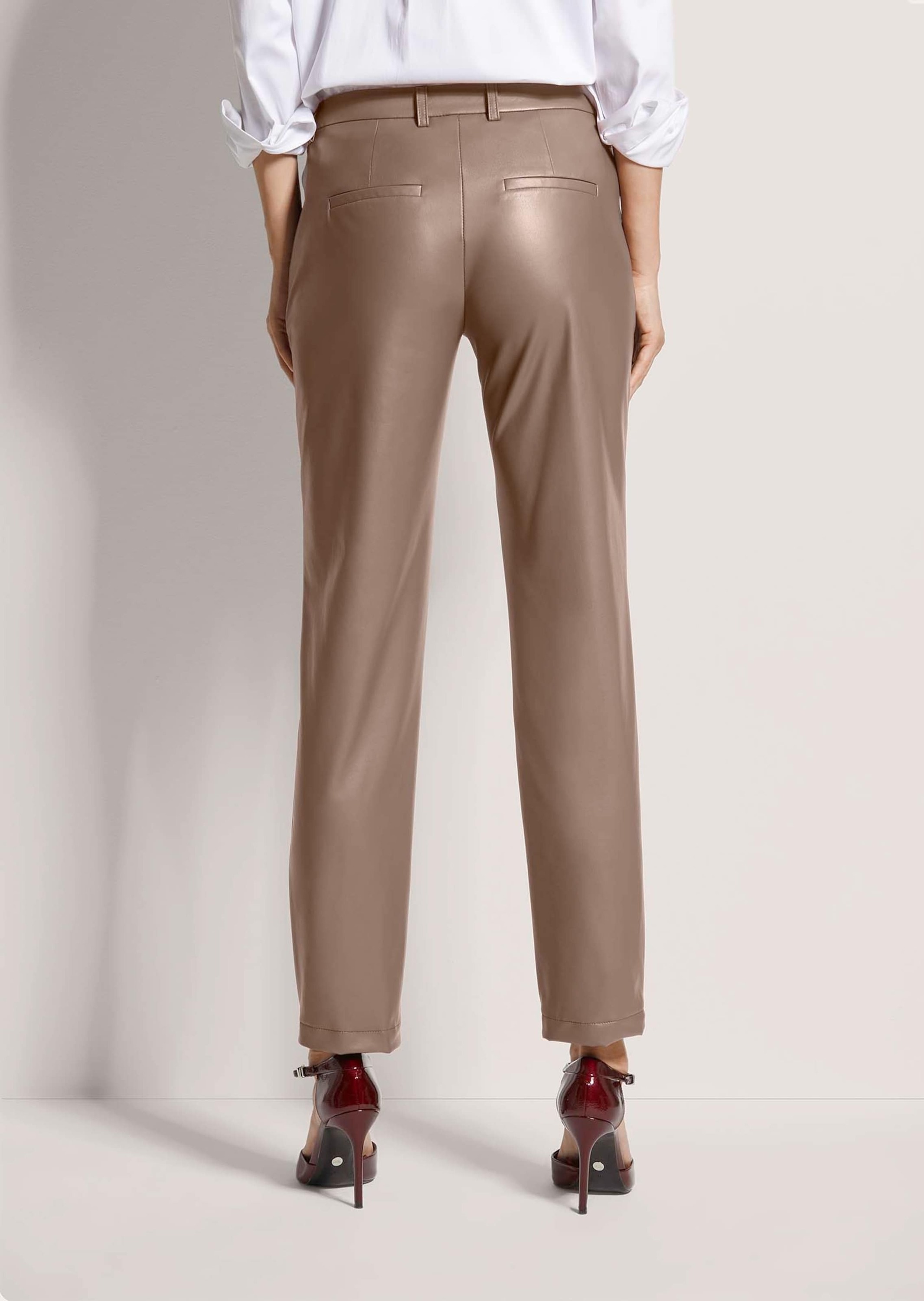 MADELEINE Lederhose »Kunstlederhose Kunstlederhose mit Biesen«