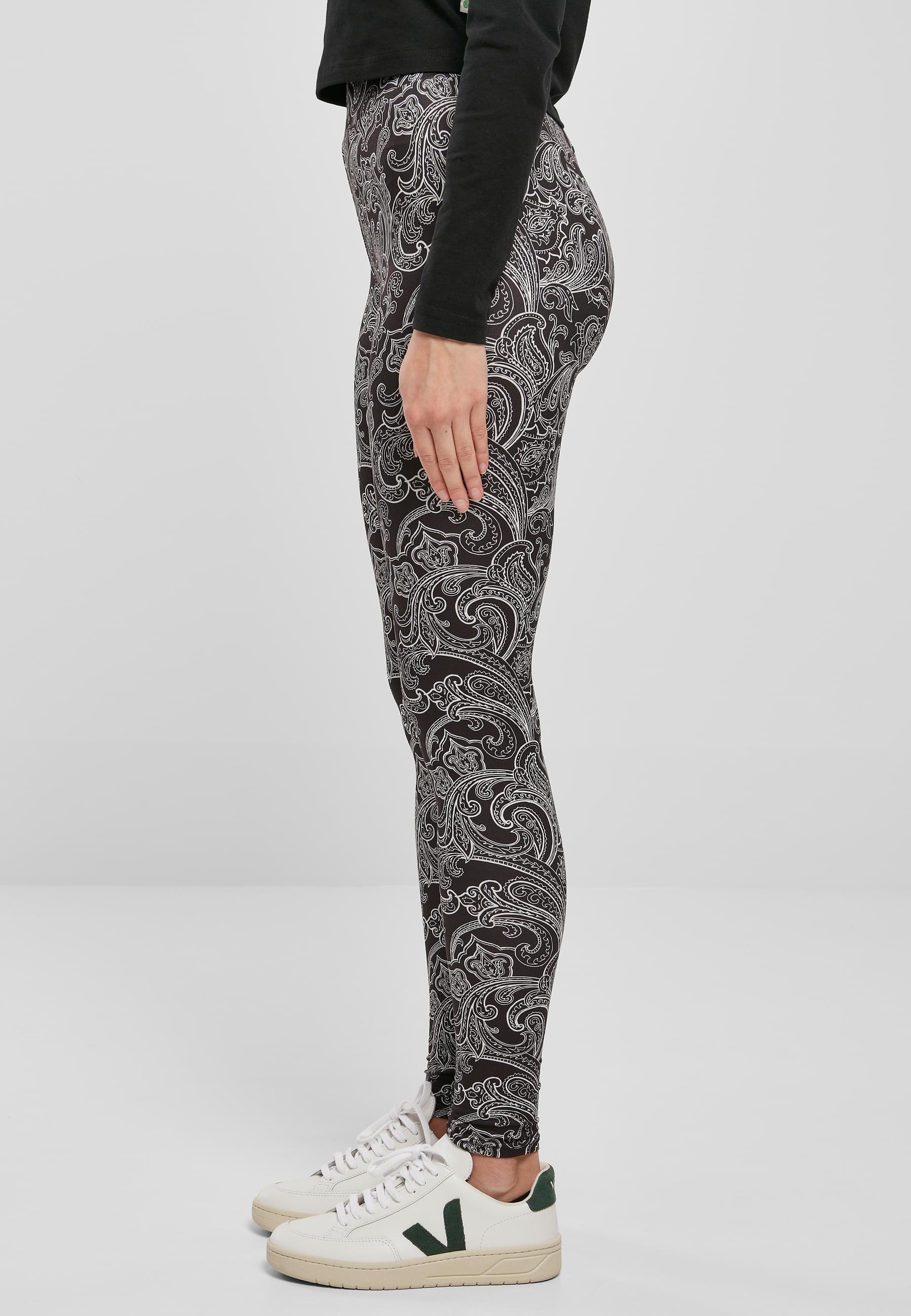 URBAN CLASSICS Leggings »Urban Classics Damen Ladies Soft AOP Leggings«, (1 tlg.)