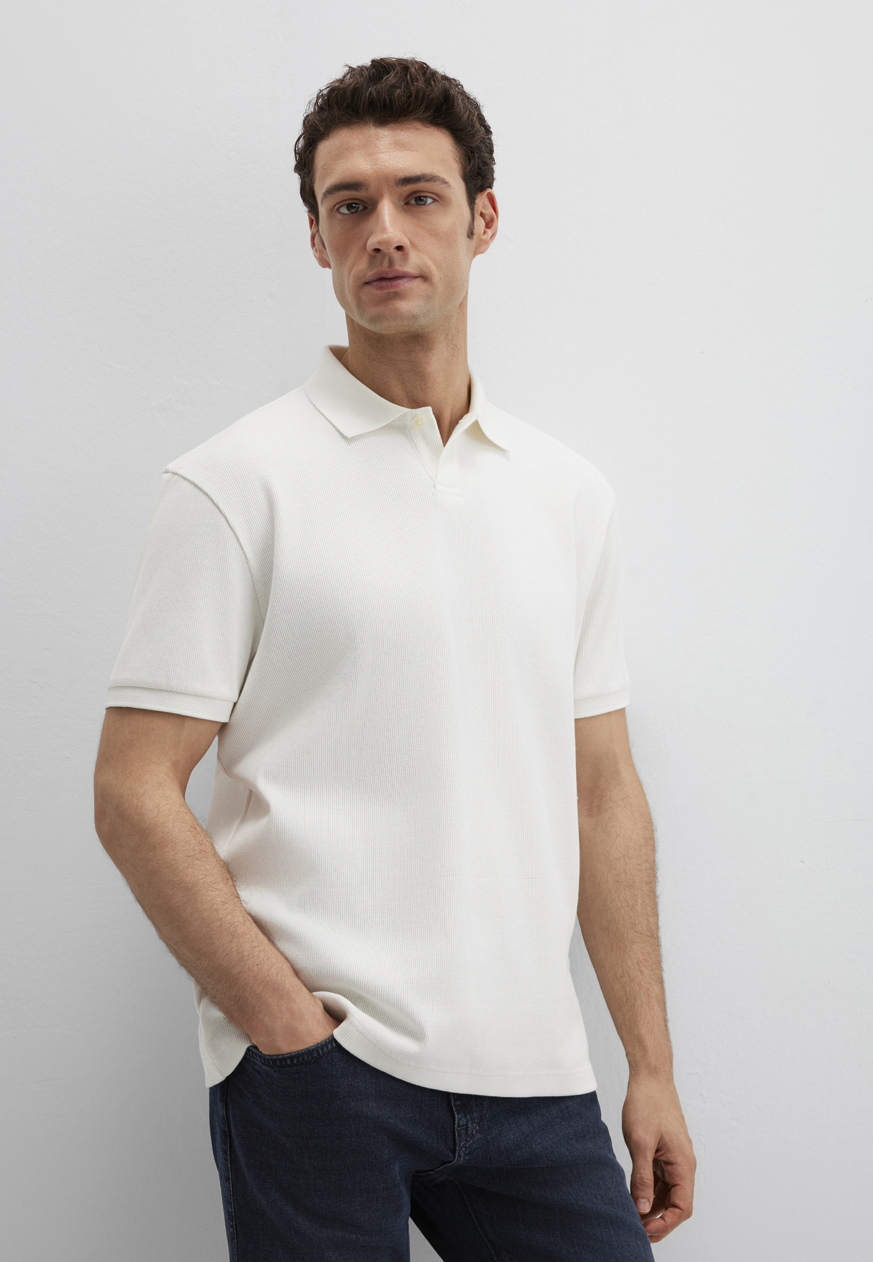 Mavi Poloshirt "POLO NECK TEE" Premium Poloshirt günstig online kaufen