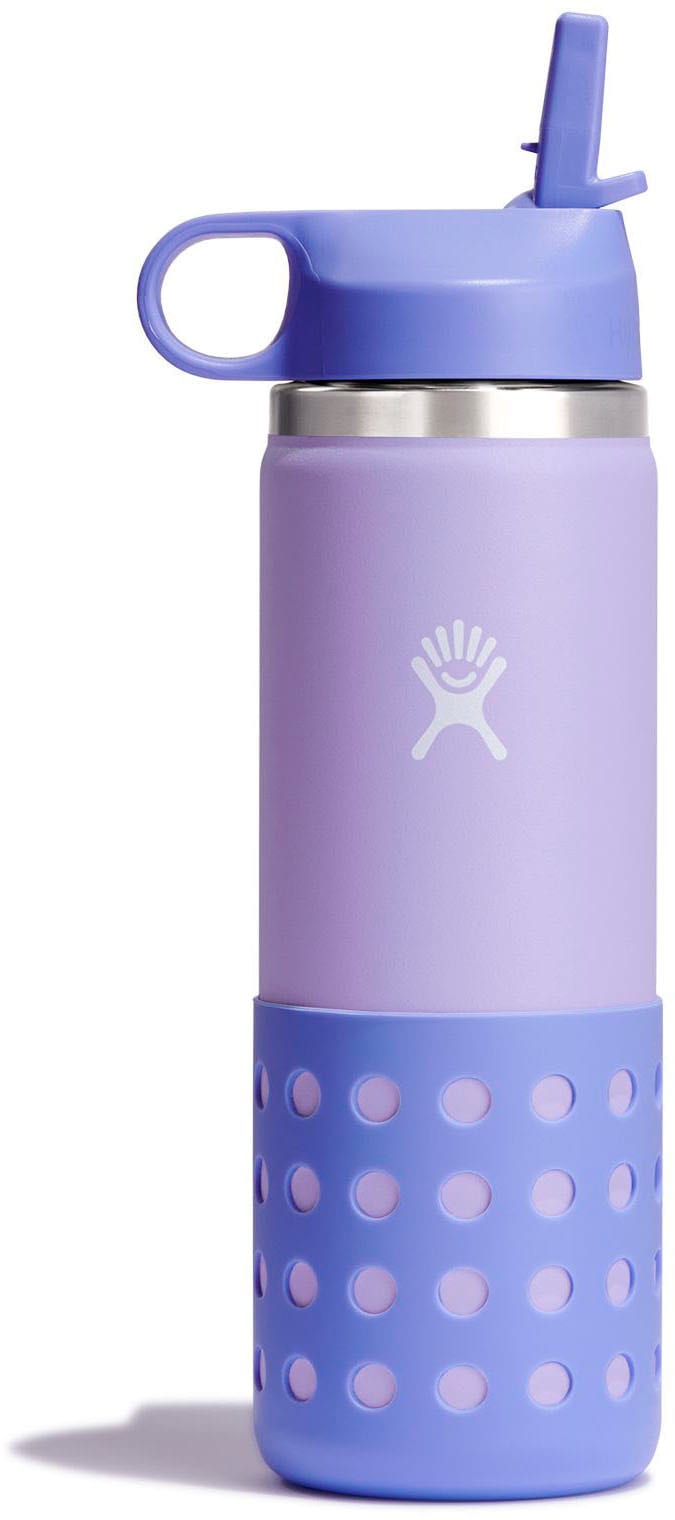Hydro Flask Trinkflasche »Kids Wide Mouth w/ Straw Lid«, TempShield™- doppelwandige Vakuumisolierung, 591 ml