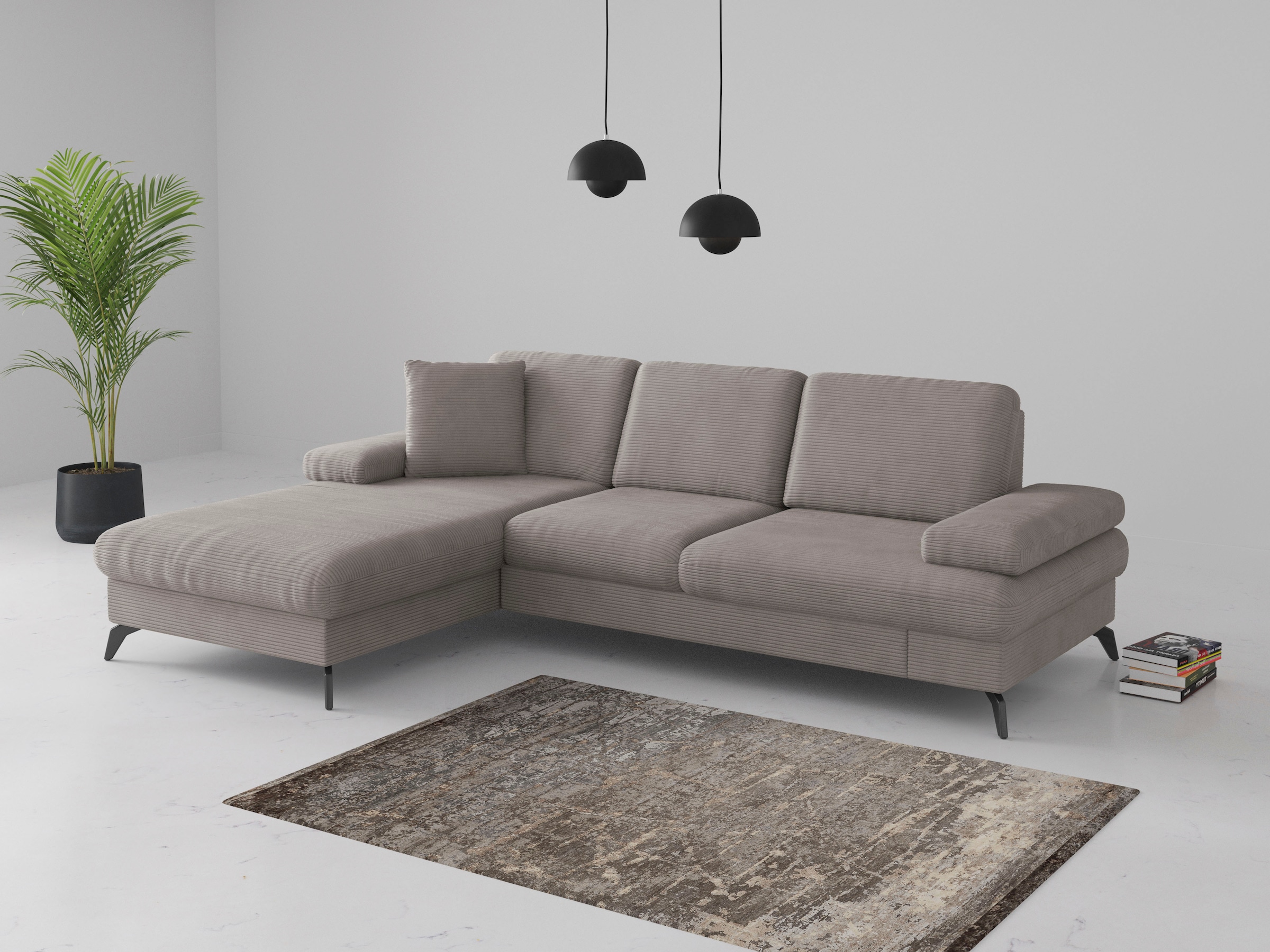 sit&more Ecksofa "Morris Jubi L-Form", inkl. Armteilfunktion und 1 Zierkiss günstig online kaufen