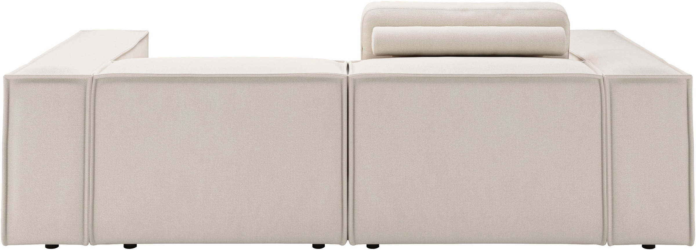 Places of Style Ecksofa »Watertown, kompakte L-Form, 246 cm breite für kleinere Räume«, modernes Ecksofa mit Feincordbezug, platzsparend & bequem
