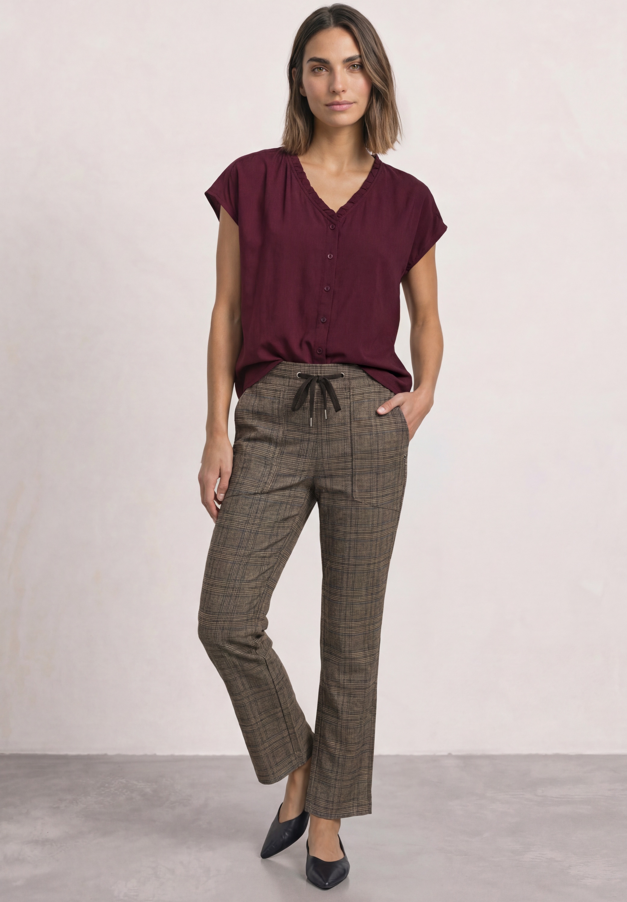 STREET ONE Stoffhose  Middle Waist