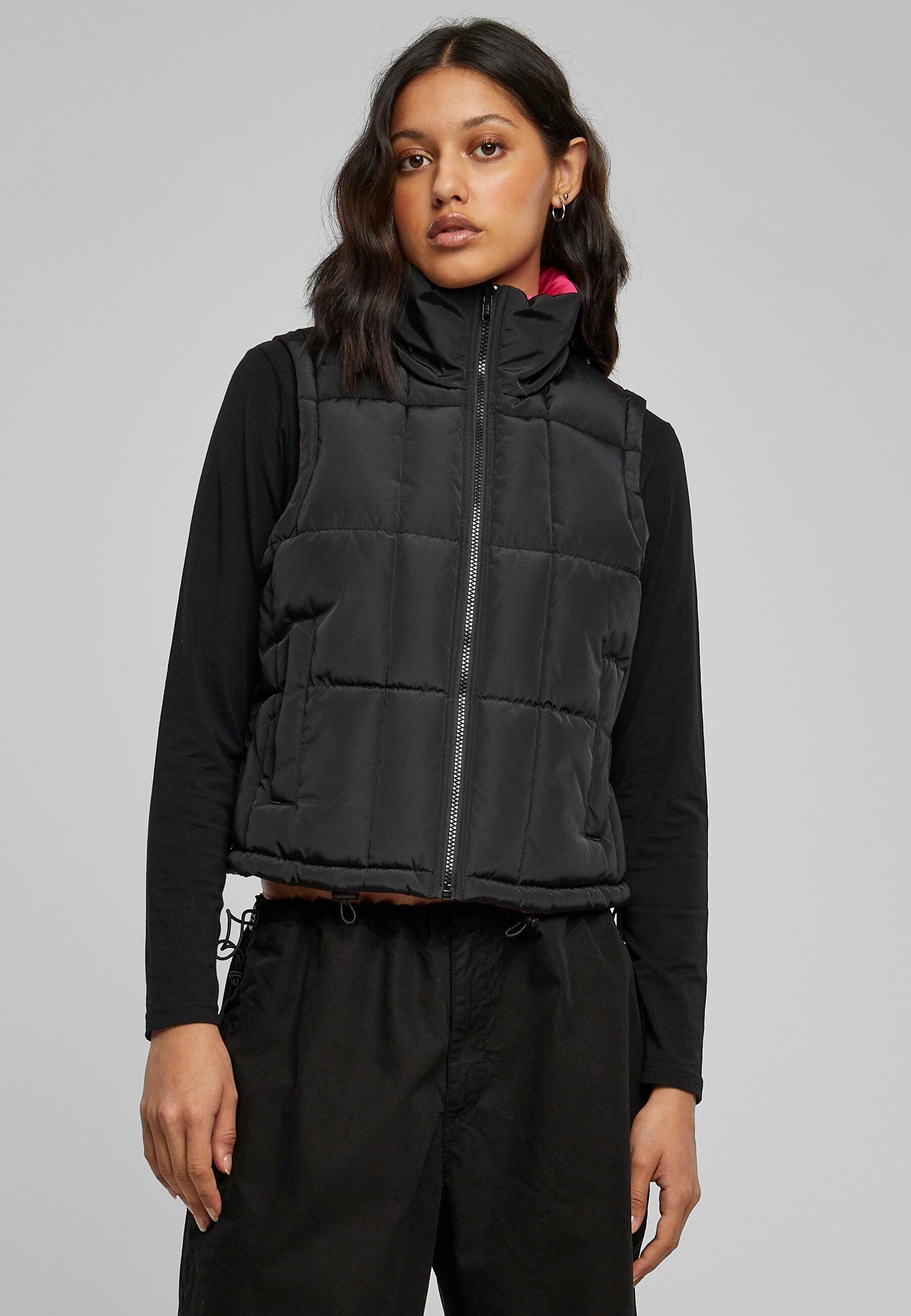 URBAN CLASSICS Steppweste »Urban Classics Damen Ladies Reversible Cropped Puffer Vest«