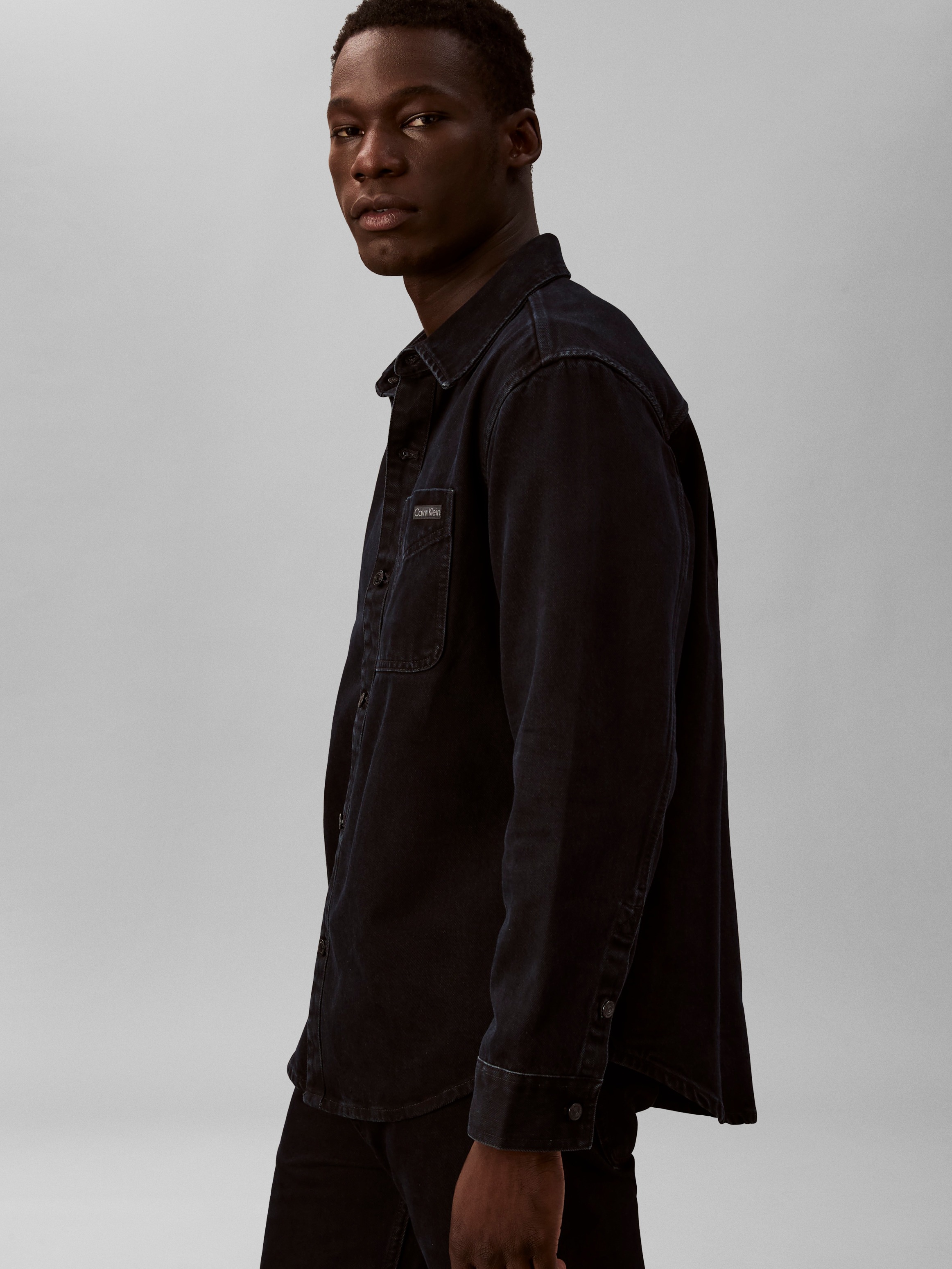 Calvin Klein Jeans Jeanshemd Regular fit mit Rundhalsausschnitt günstig online kaufen