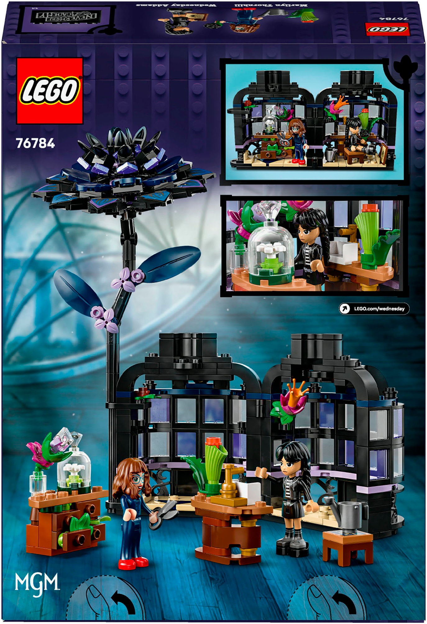 LEGO® Konstruktionsspielsteine »Schwarze Dahlie (76784), LEGO Wednesday«, (358 St.), Made in Europe