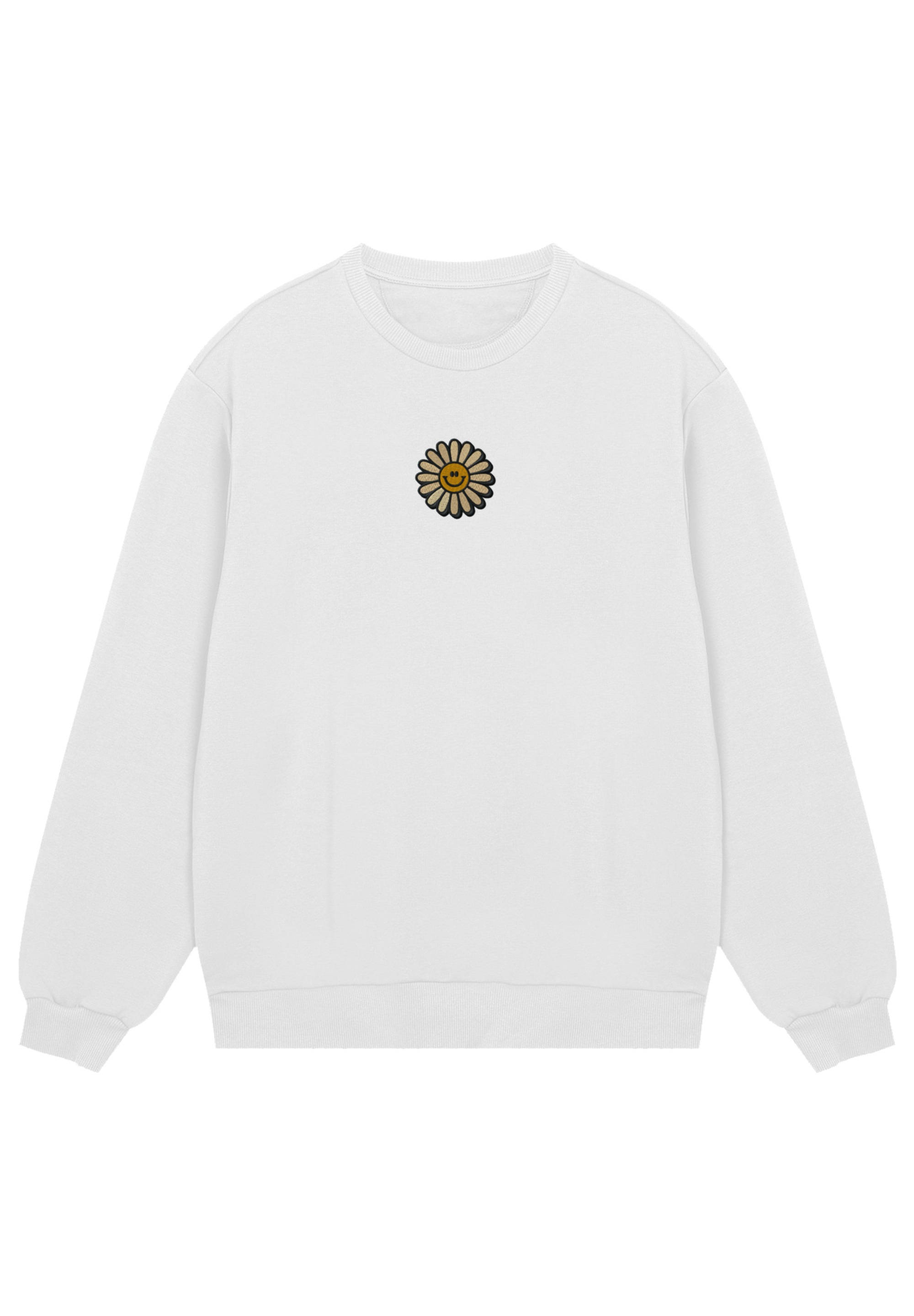 F4NT4STIC Sweatshirt "Happy Flower Bestickt", Premium Qualität günstig online kaufen