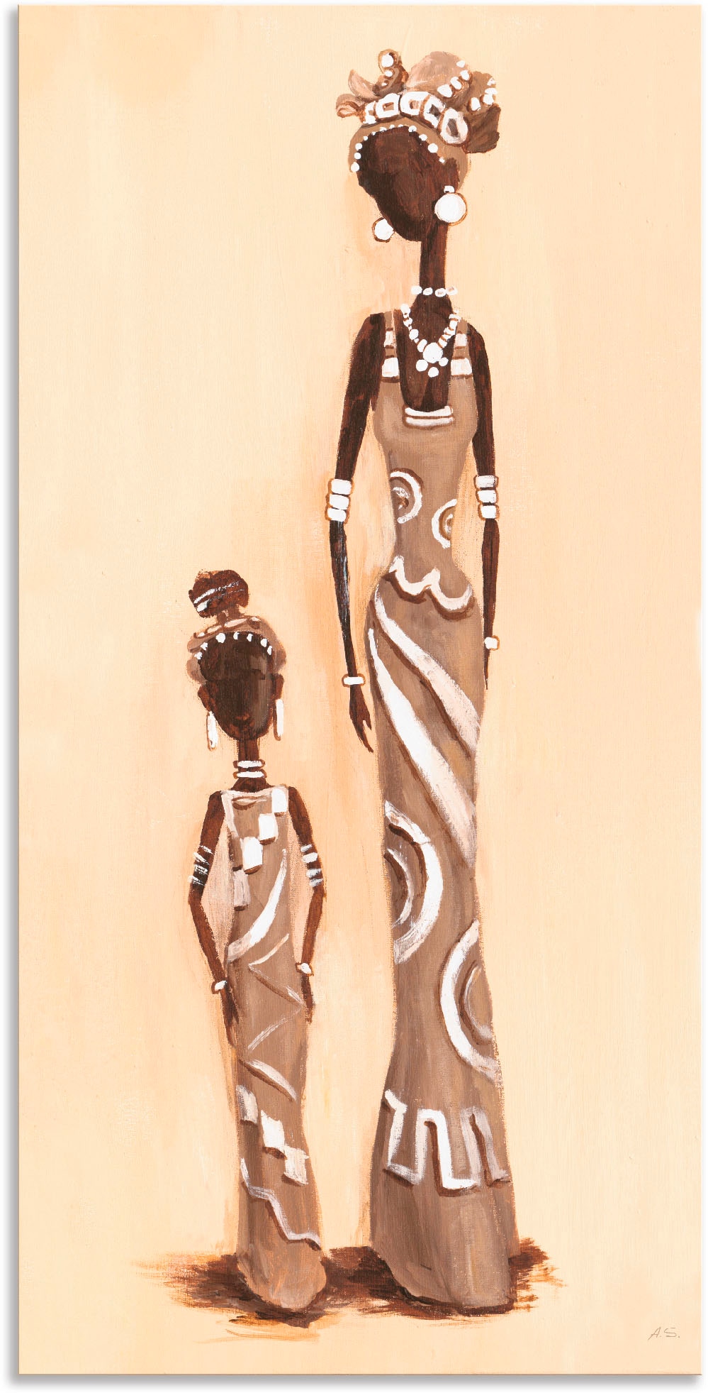 Wandbild »Afrikanerin - mit Kind«, Frau, (1 St.), als Alubild, Outdoorbild,...