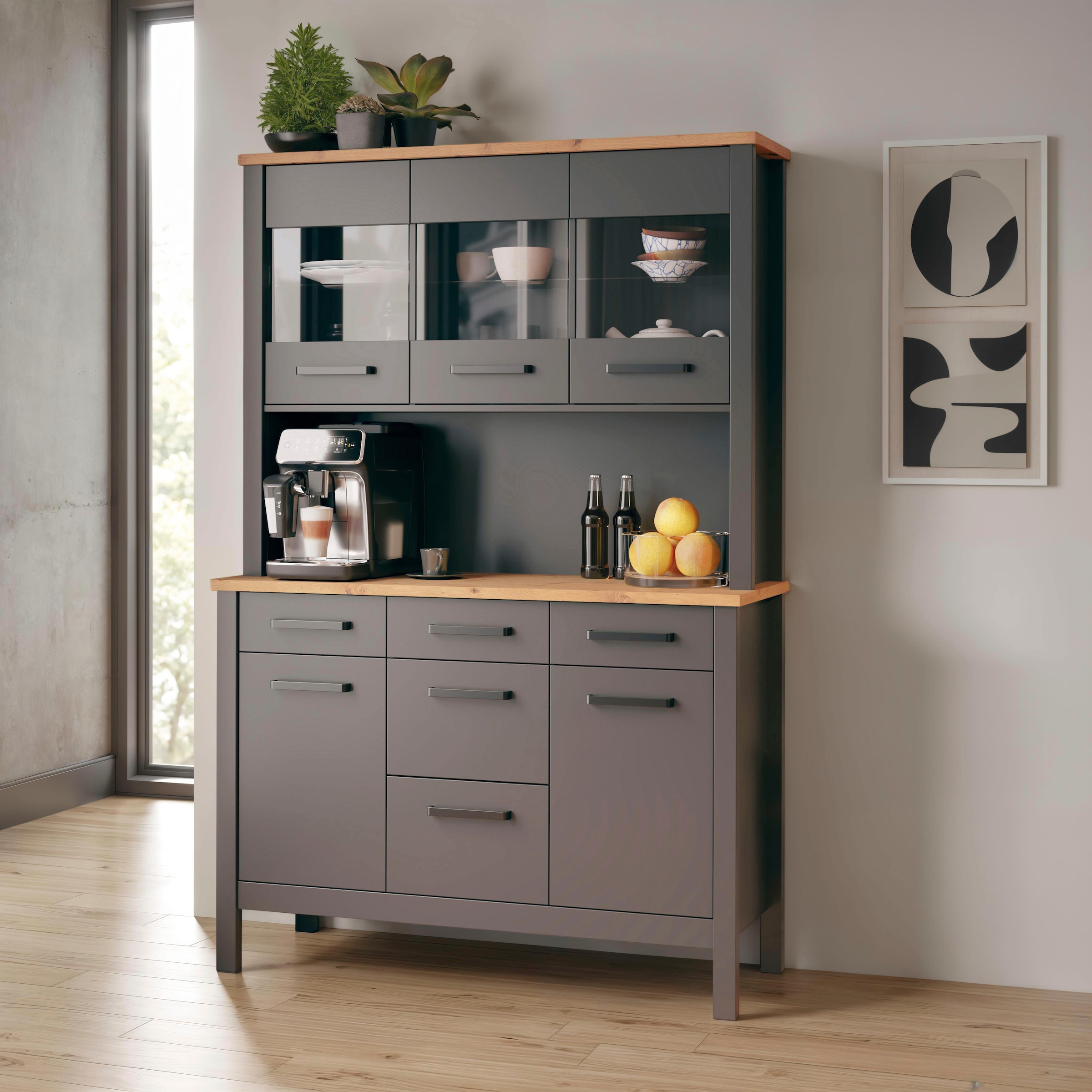 Inter Link Buffet »Buffet Veneto« 1 Stk. tlg. Stauraum-Modul, passend zur Modularen Küche, 130x45x195,5 cm