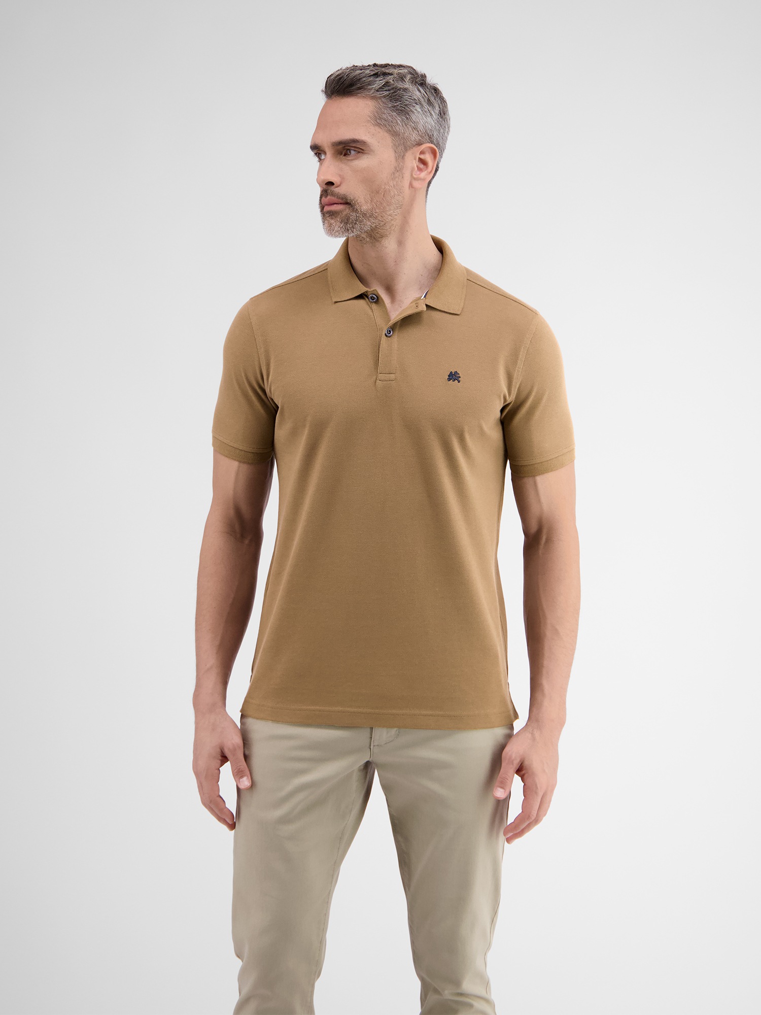 LERROS Poloshirt »LERROS Basic Poloshirt für Herren, unifarben«