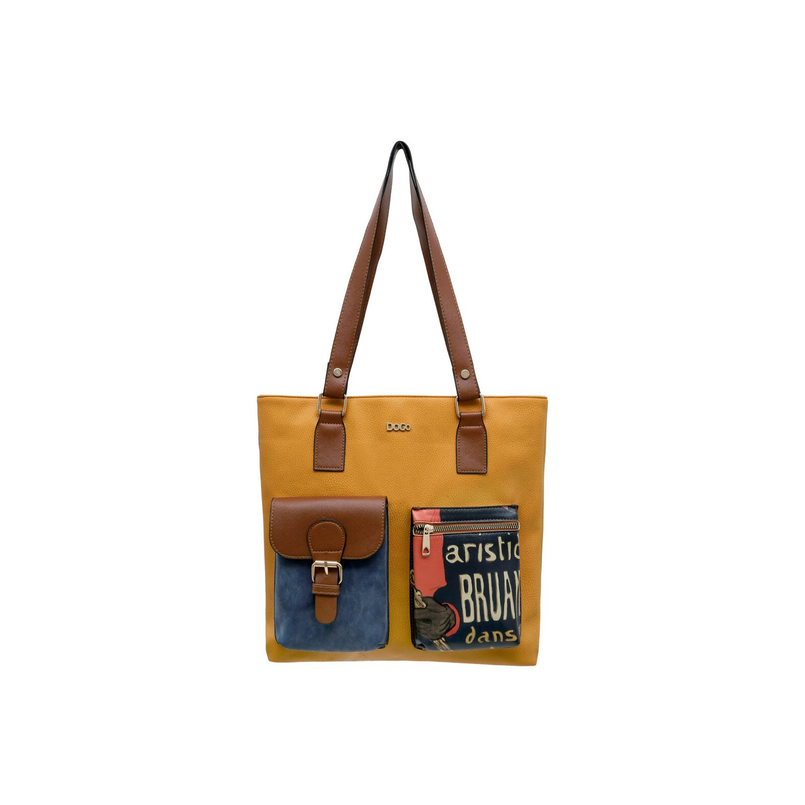 DOGO "Multi Pocket Bag Shopper-Tasche Ambassadeurs Damen" Handgefertigt