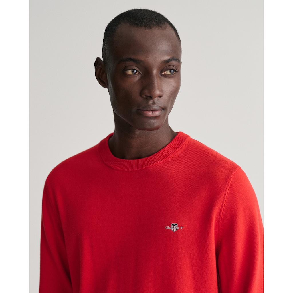 Gant Rundhalspullover »Classic Cotton C-Neck«