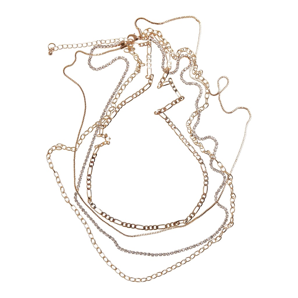 URBAN CLASSICS Edelstahlkette »Unisex Valeria Layering Necklace«