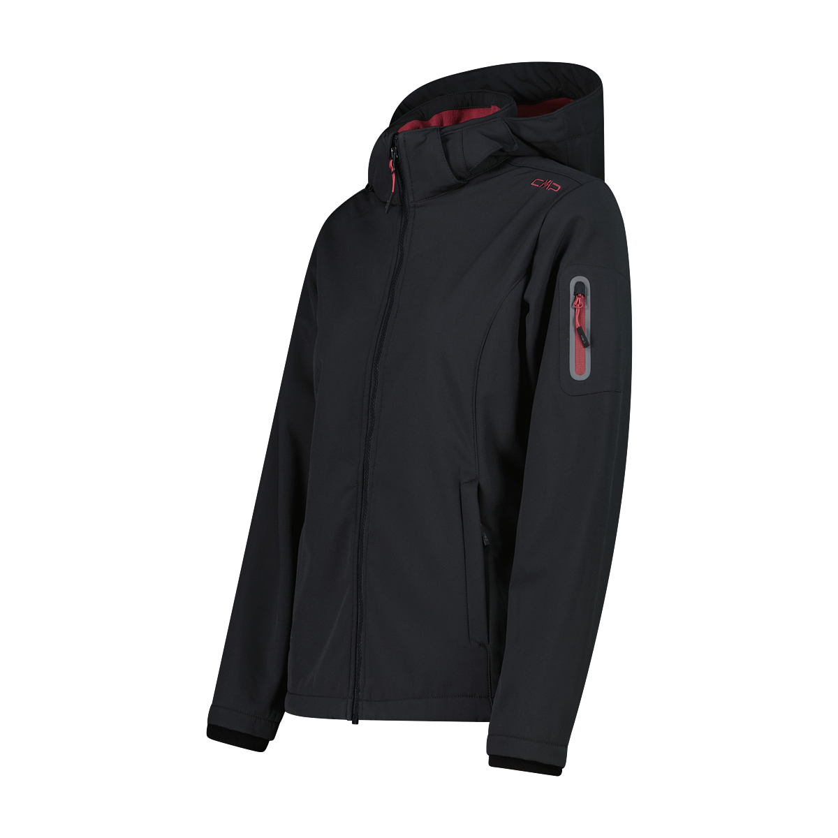 CMP Softshelljacke »WOMAN JACKET DET HOOD« mit Kapuze mit Kapuze, wind- und wasserabweisend