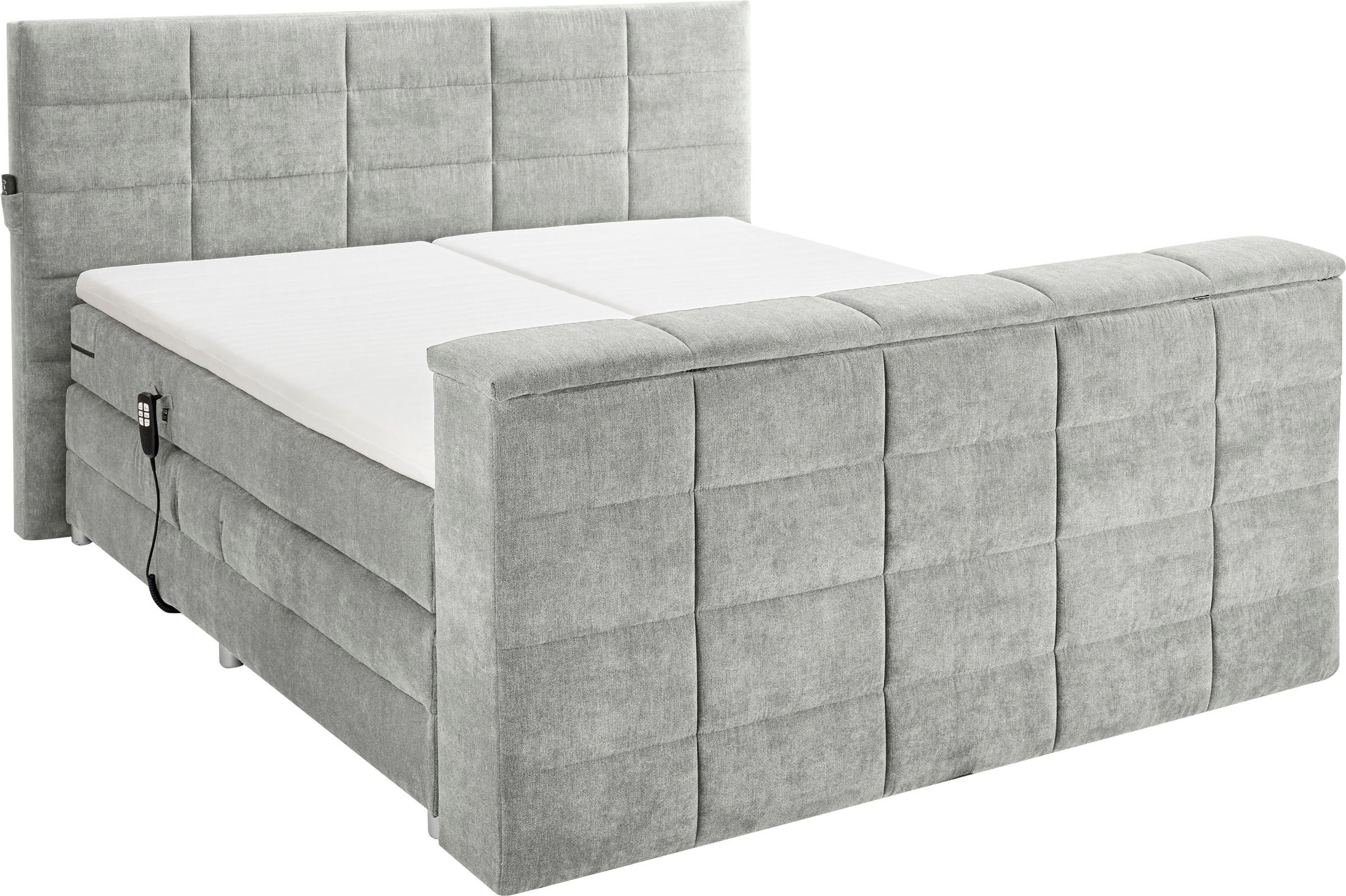 ED EXCITING DESIGN Boxspringbett "Denver" inkl. Motor, Topper und motorisie günstig online kaufen