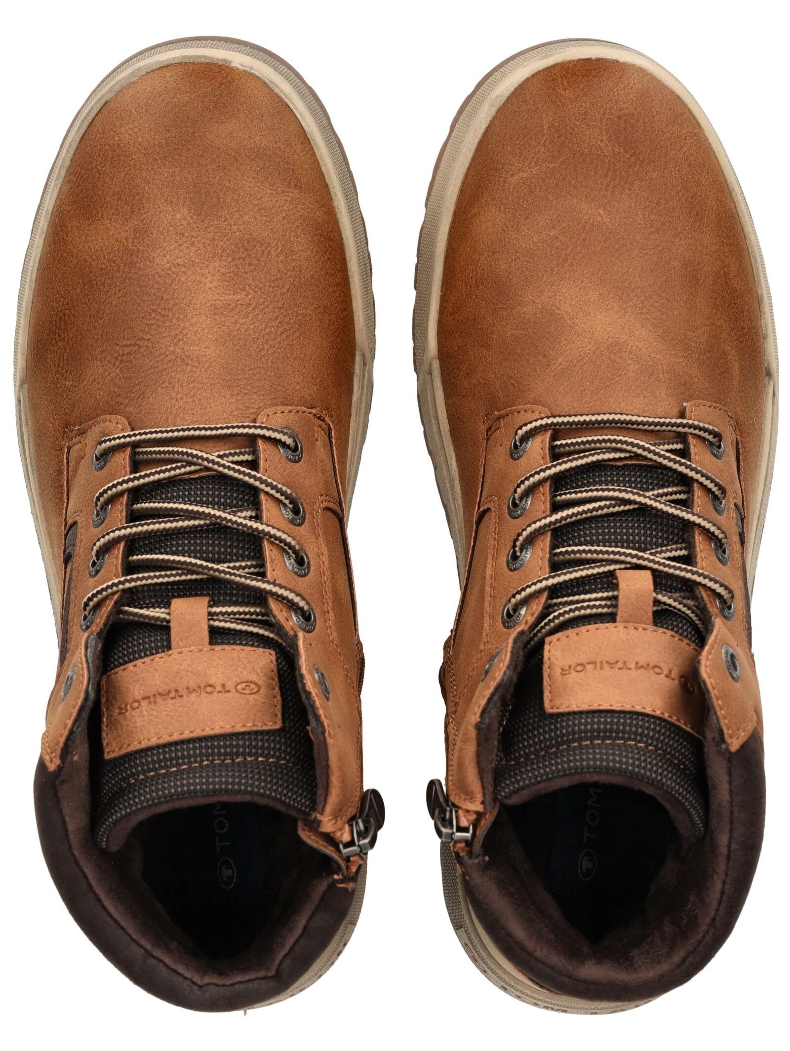 TOM TAILOR Schnürstiefelette »Tom Tailor Stiefelette Lederimitat/Textil«