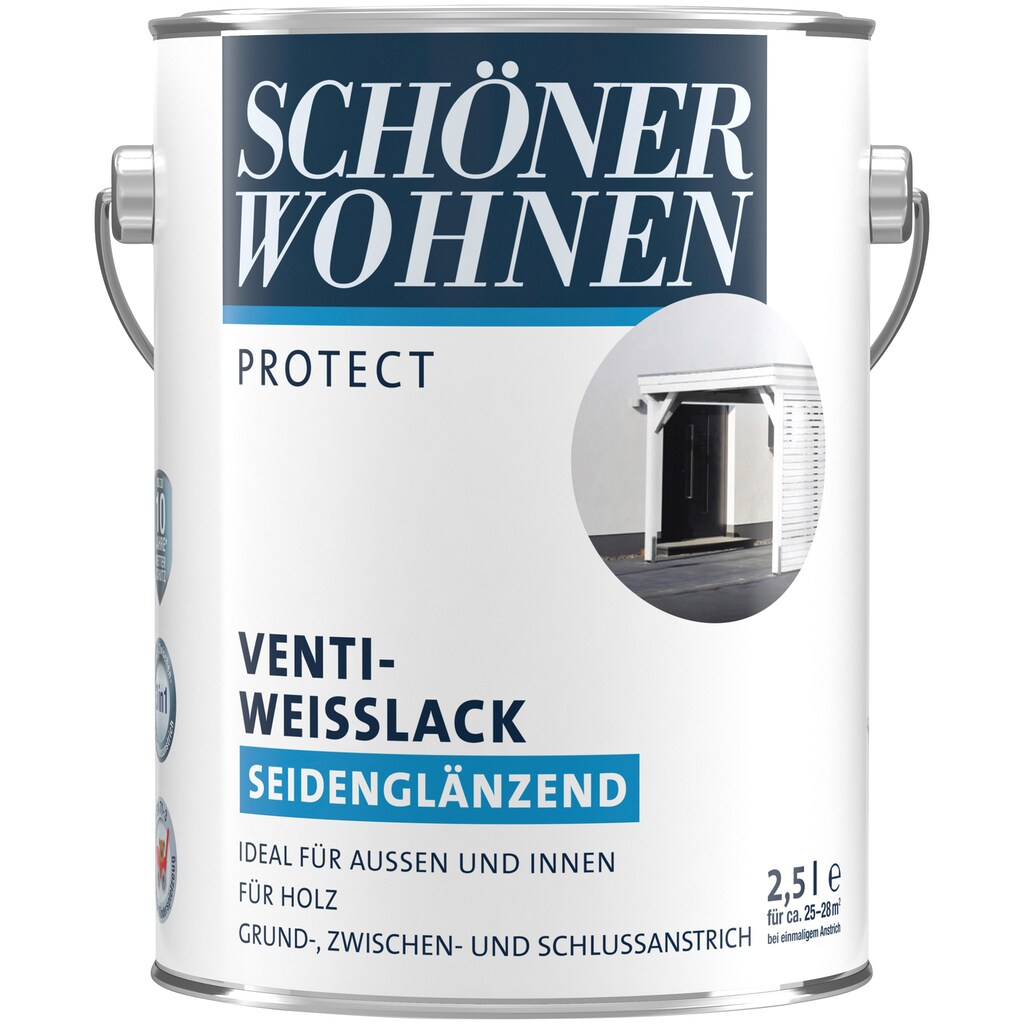 SCHÖNER WOHNEN FARBE Weißlack »Protect Venti-Weisslack«