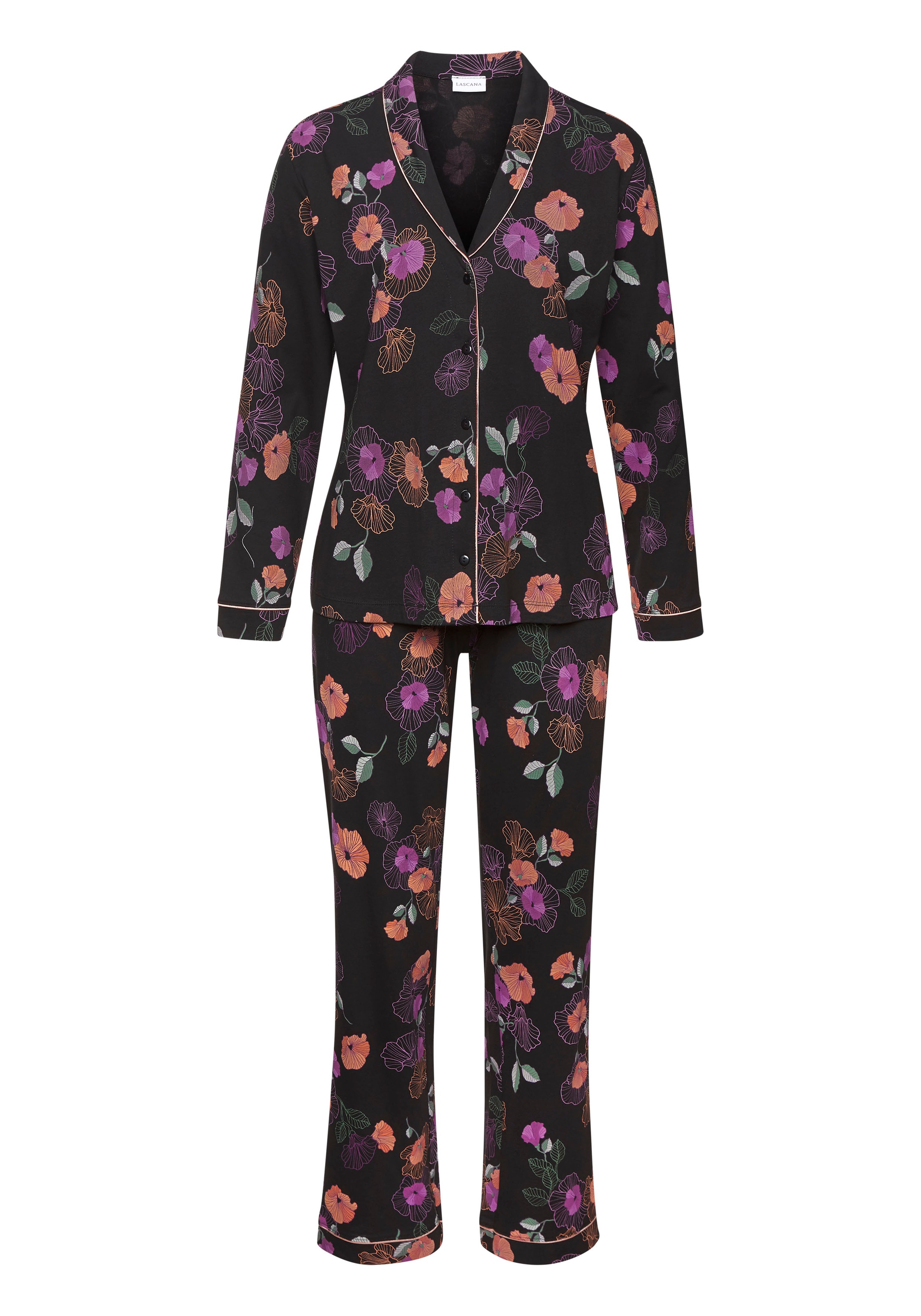 Vivance Dreams Pyjama 2 Stk. tlg., mit Blumen-Druck günstig online kaufen