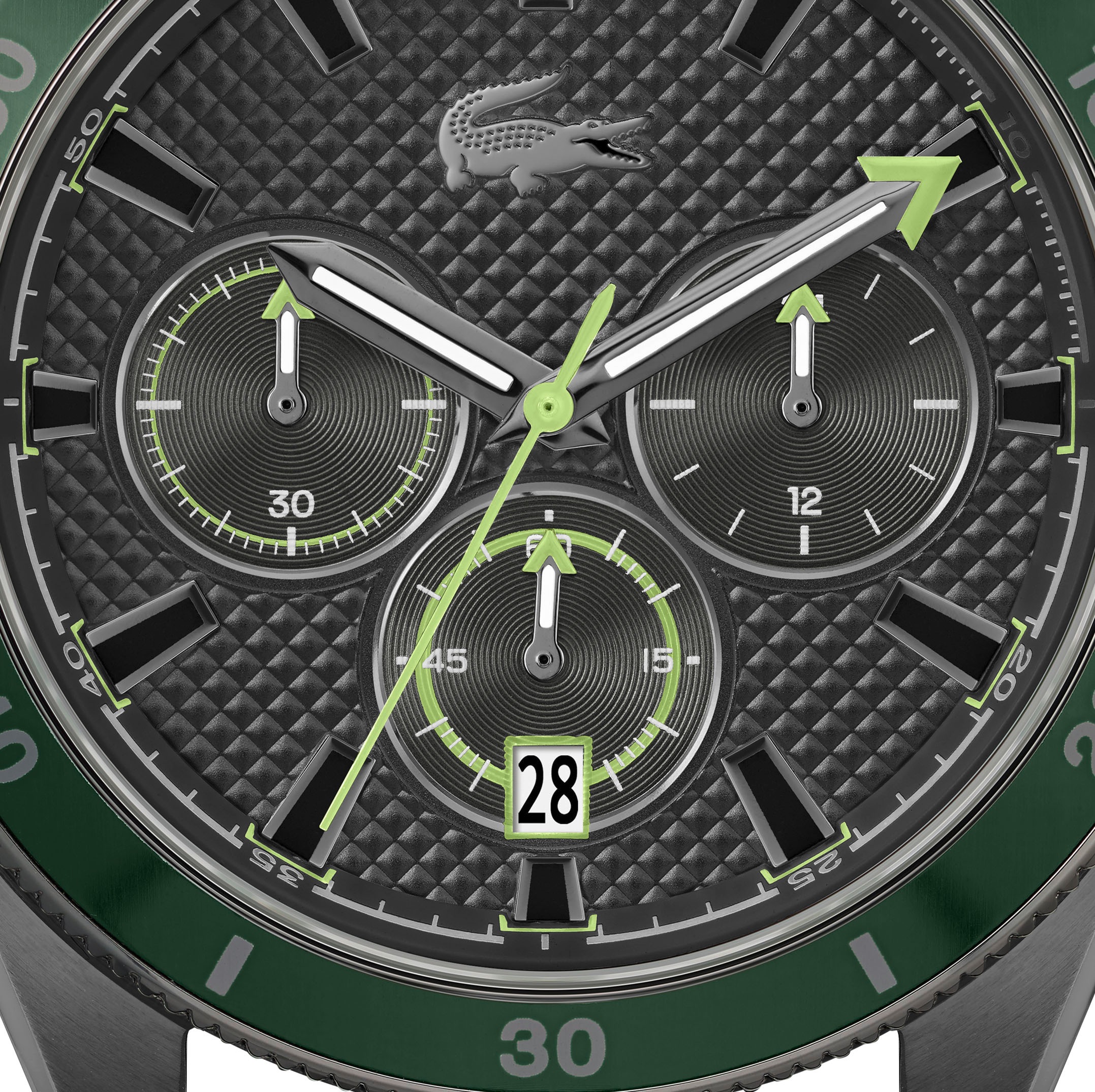 Lacoste Chronograph »MAINSAIL«, Armbanduhr, Quarzuhr, Herrenuhr, Tag, Stoppfunktion, Silikonarmband