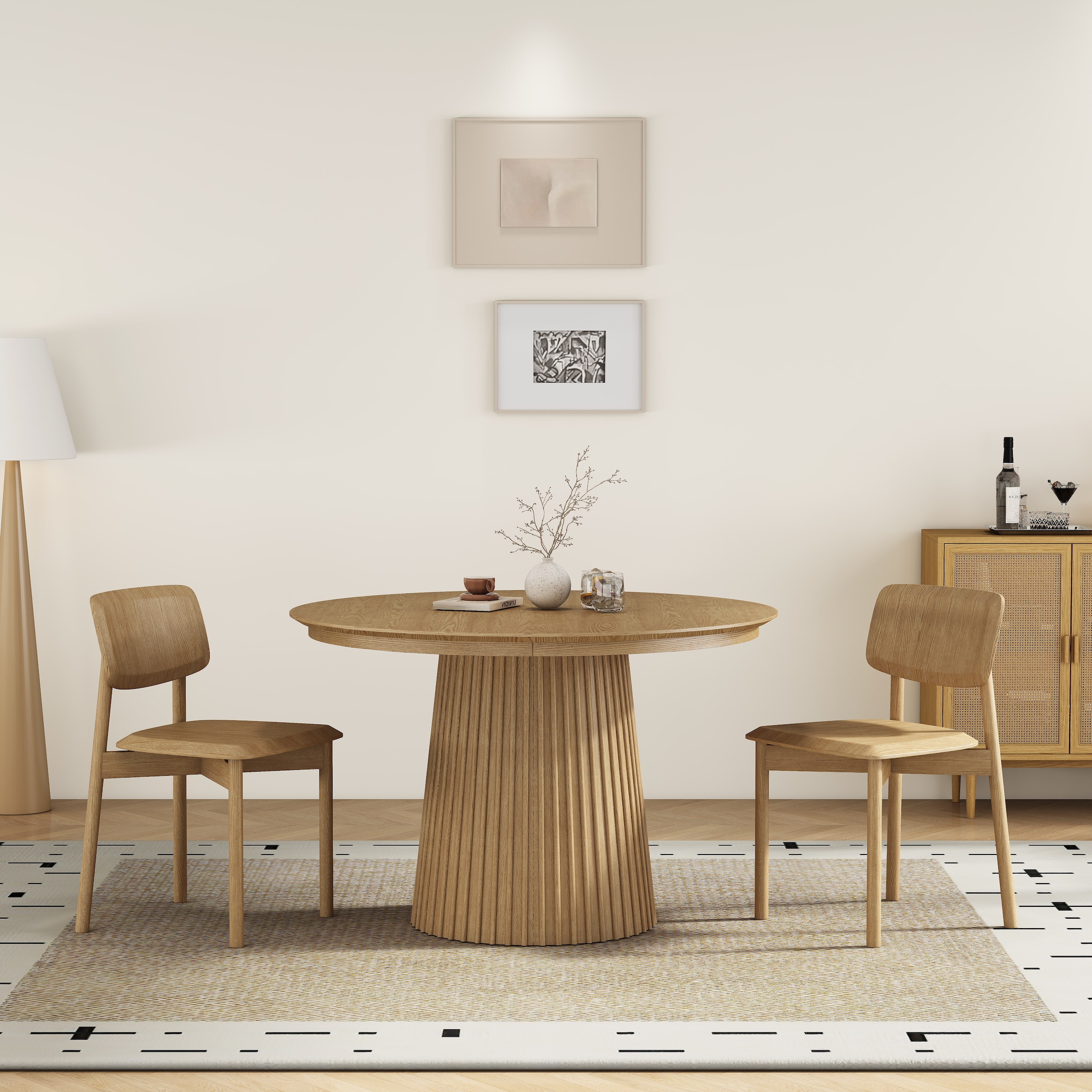 OTTO home Esszimmerstuhl »Grelia« (Set) 2 Stk.natürliche warme Eichenoptik, in zwei Farben, Sitzhöhe 46 cm