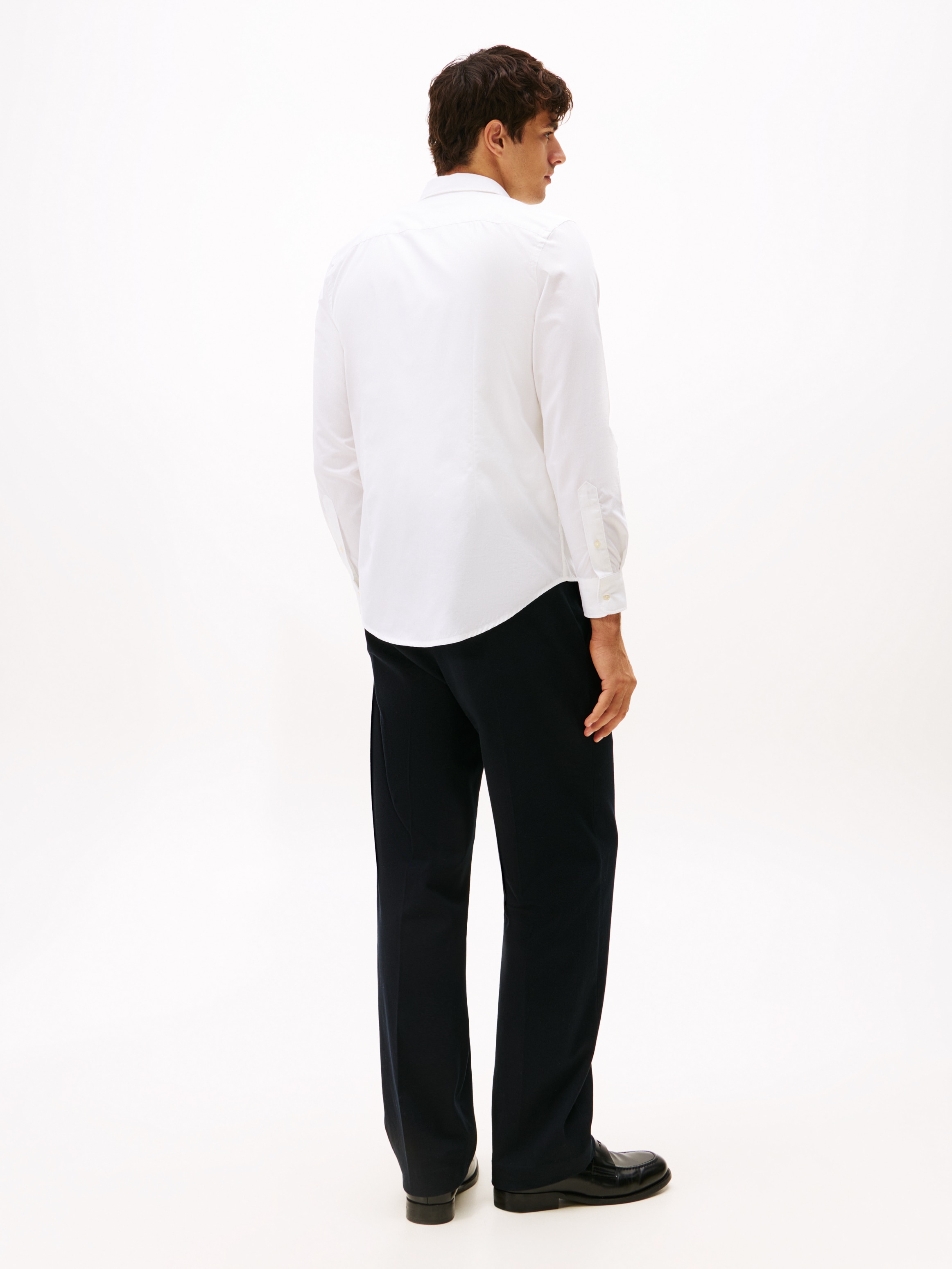 Tommy Hilfiger Langarmhemd »FLEX POPLIN SHIRT«, Slim Fit, Kentkragen, Baumwollqualität
