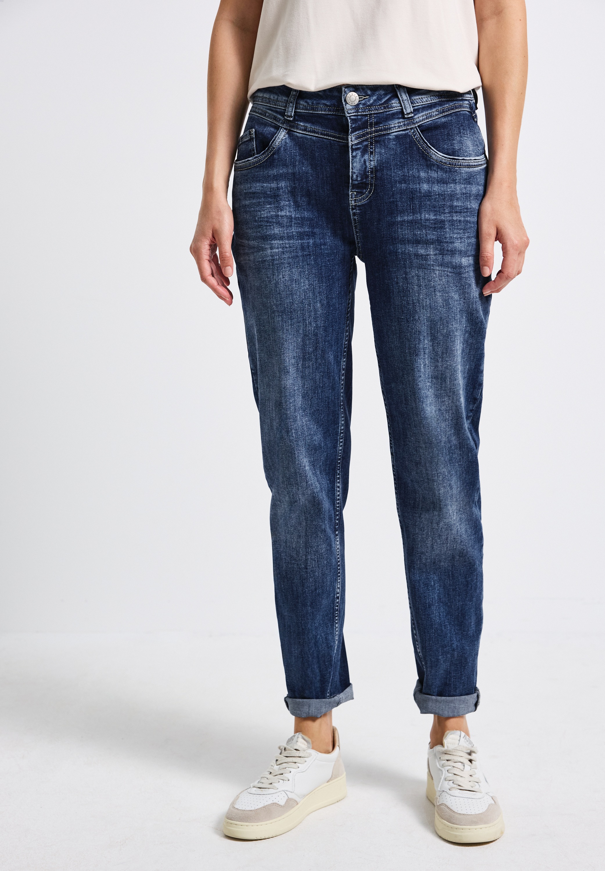 STREET ONE Comfort-fit-Jeans, High Waist