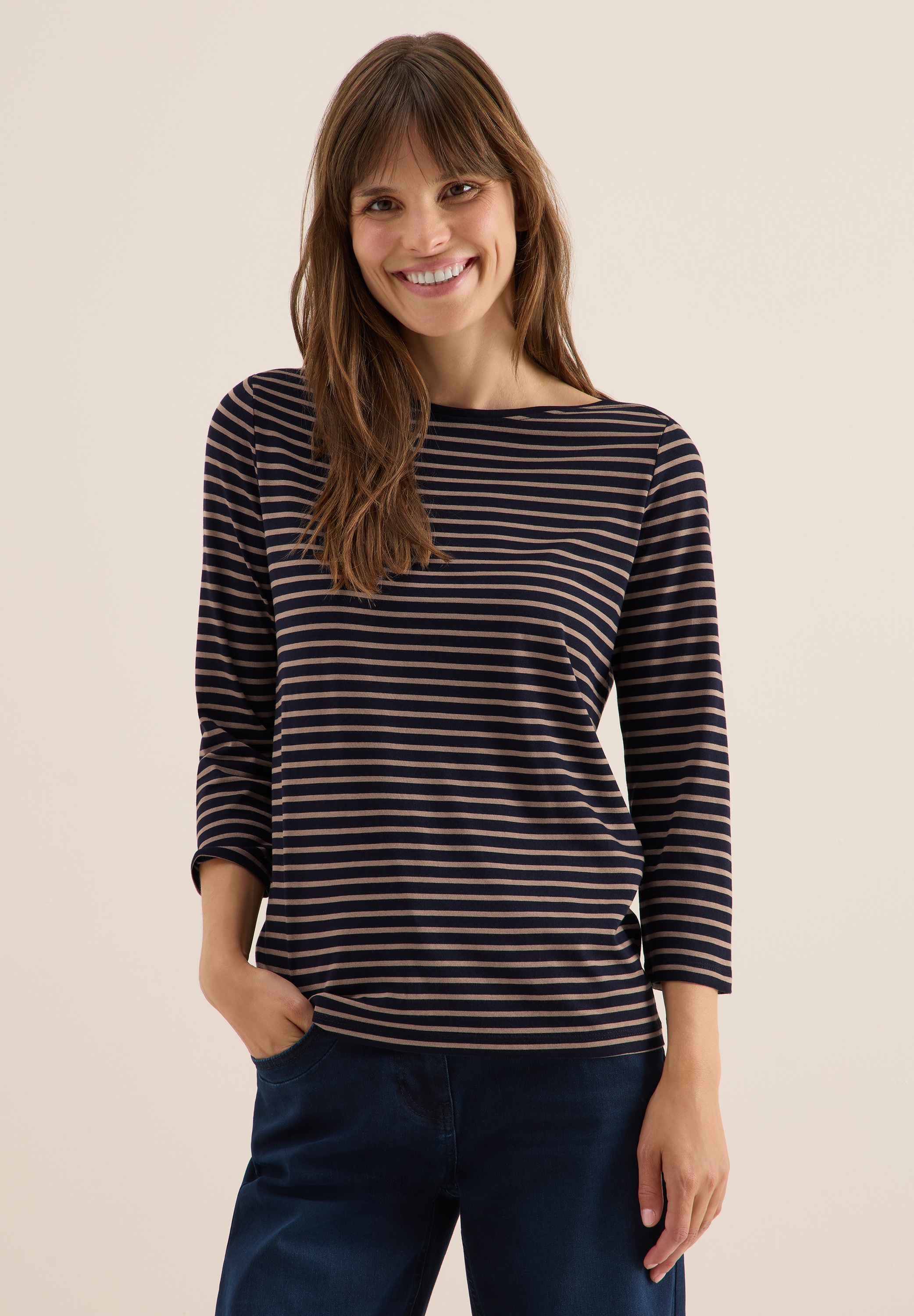 Cecil 3/4-Arm-Shirt, im soften Baumwoll-Mix günstig online kaufen