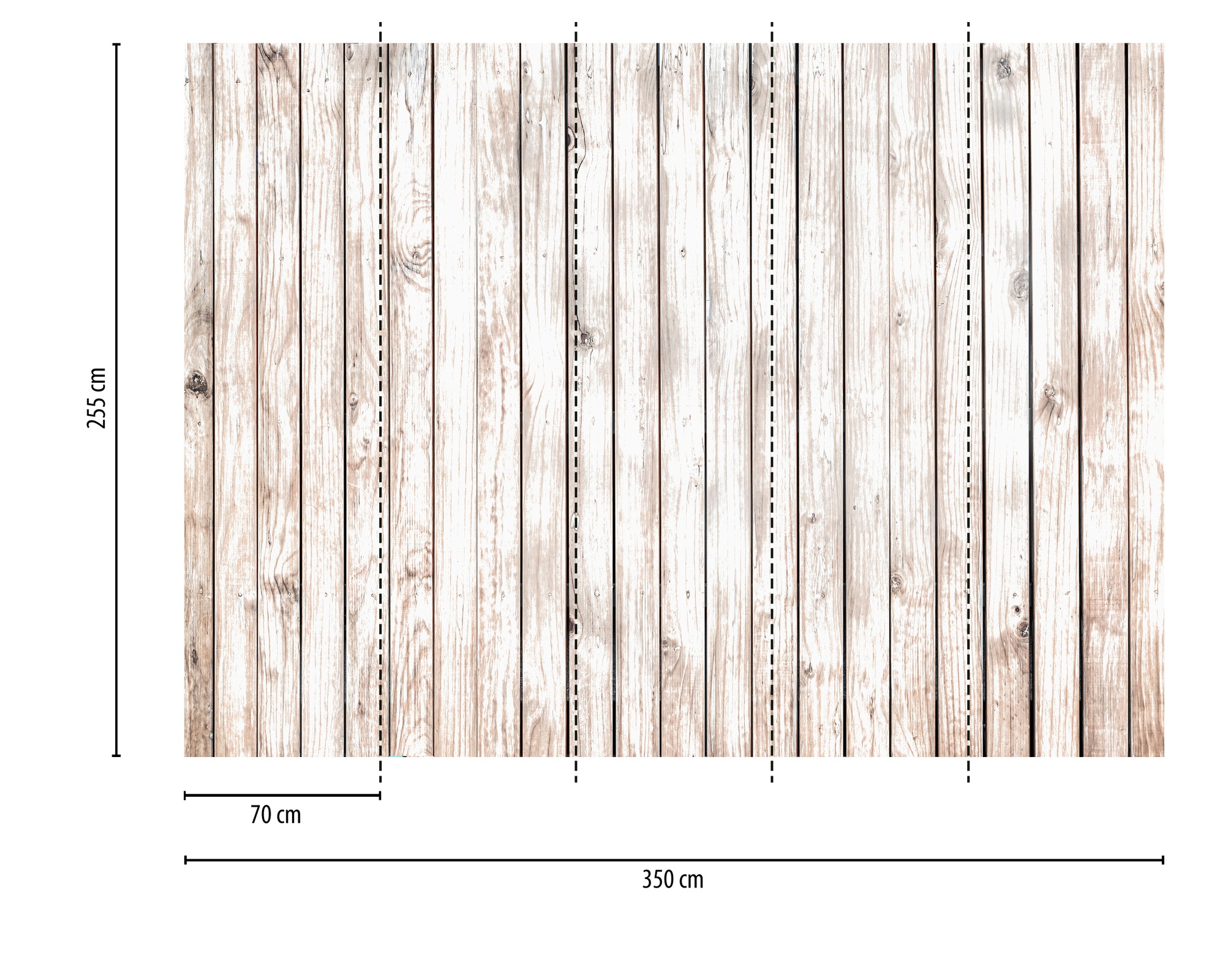 A.S. Création Vliestapete »Holzoptik Tapete Weiß Braun Vliestapete natur« matt strukturiert