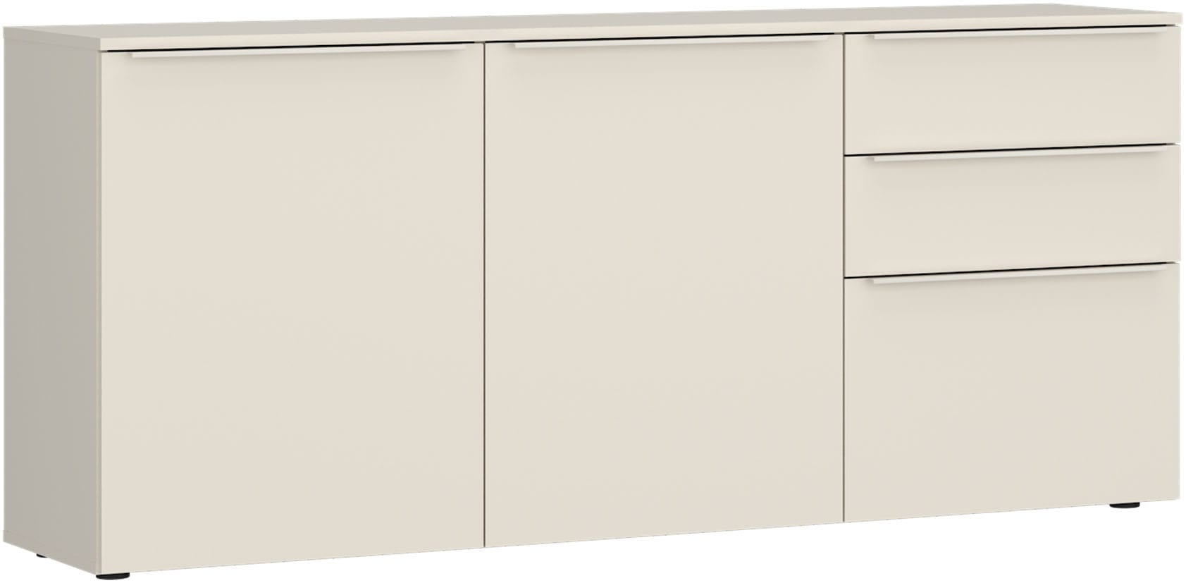 TOM TAILOR HOME Kommode Lowboard, Breite 165 cm,3 Türen,2 Schubladen, viel Stauraum