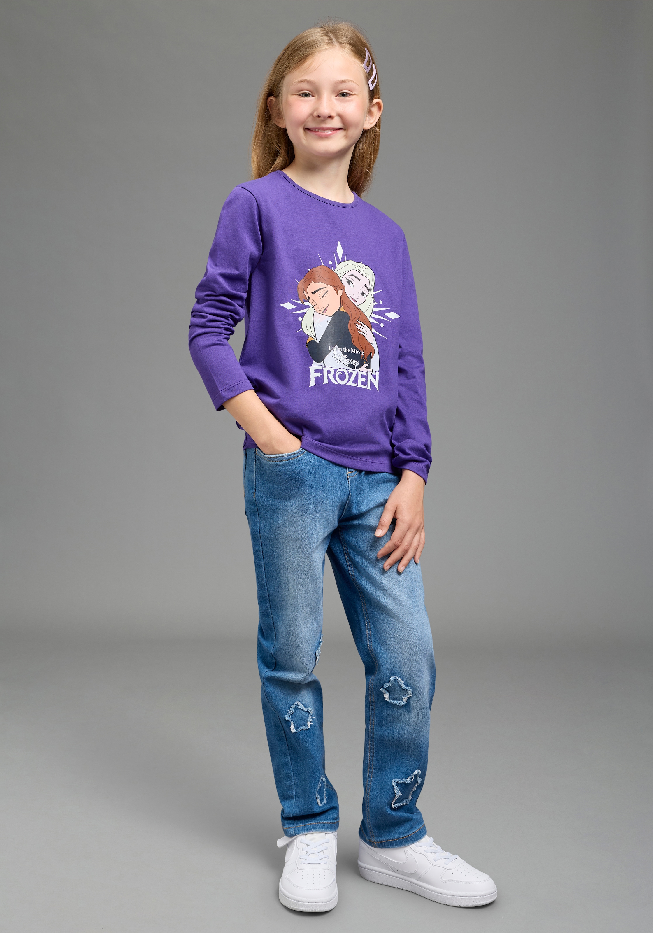 KIDSWORLD Langarmshirt »FROZEN Shirt, Disney« Basic-Passform, Langarm, bedrucktes Design