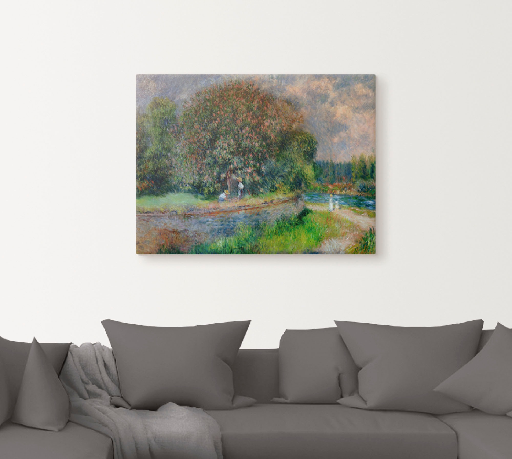 Artland Leinwandbild "Blühender Kastanienbaum" Wiesen & Bäume 1 Stk. tlg. a günstig online kaufen