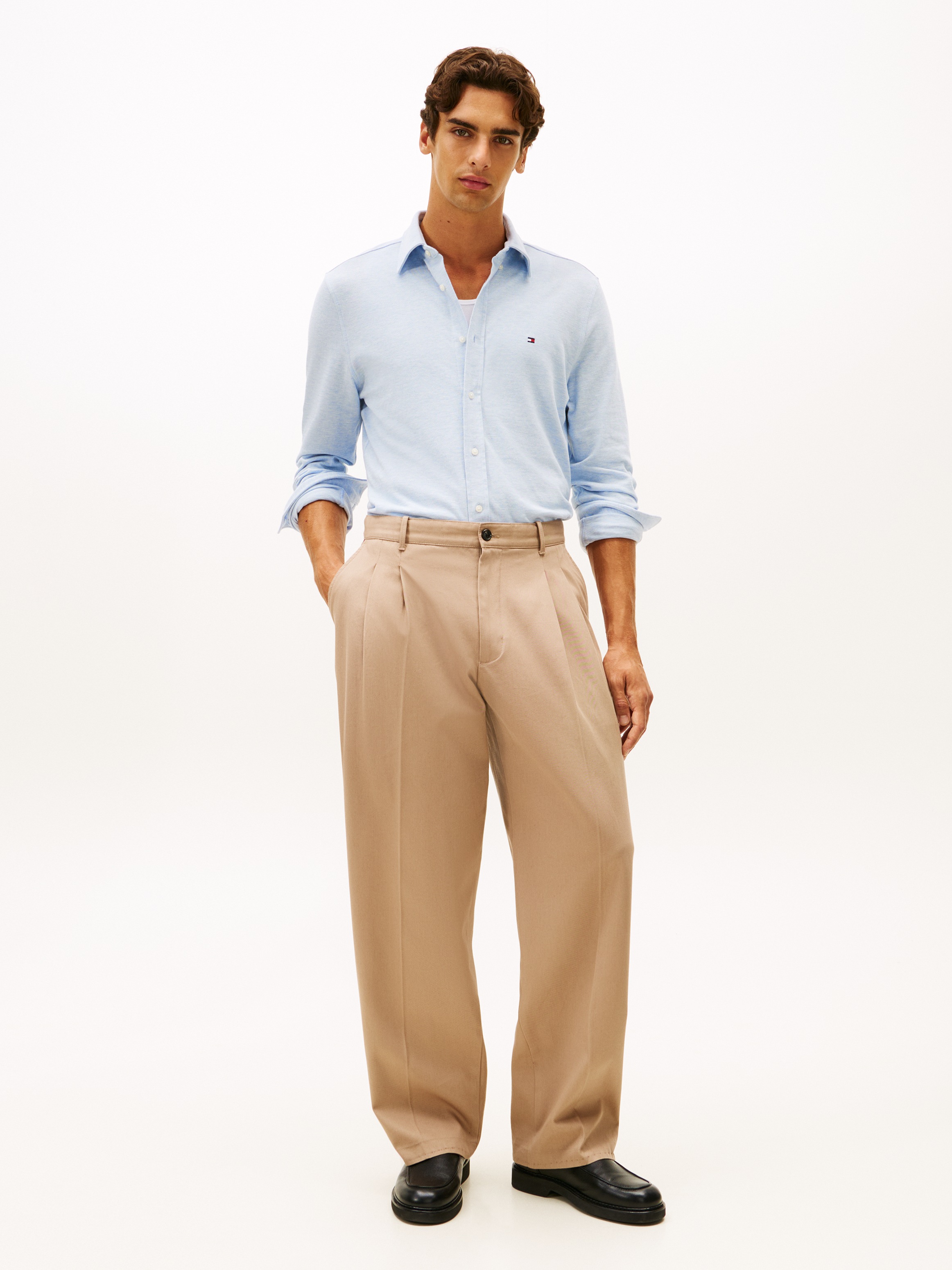 Thumbnail - Tommy Hilfiger Langarmhemd "KNIT PIQUE FEATHERWEIGHT"