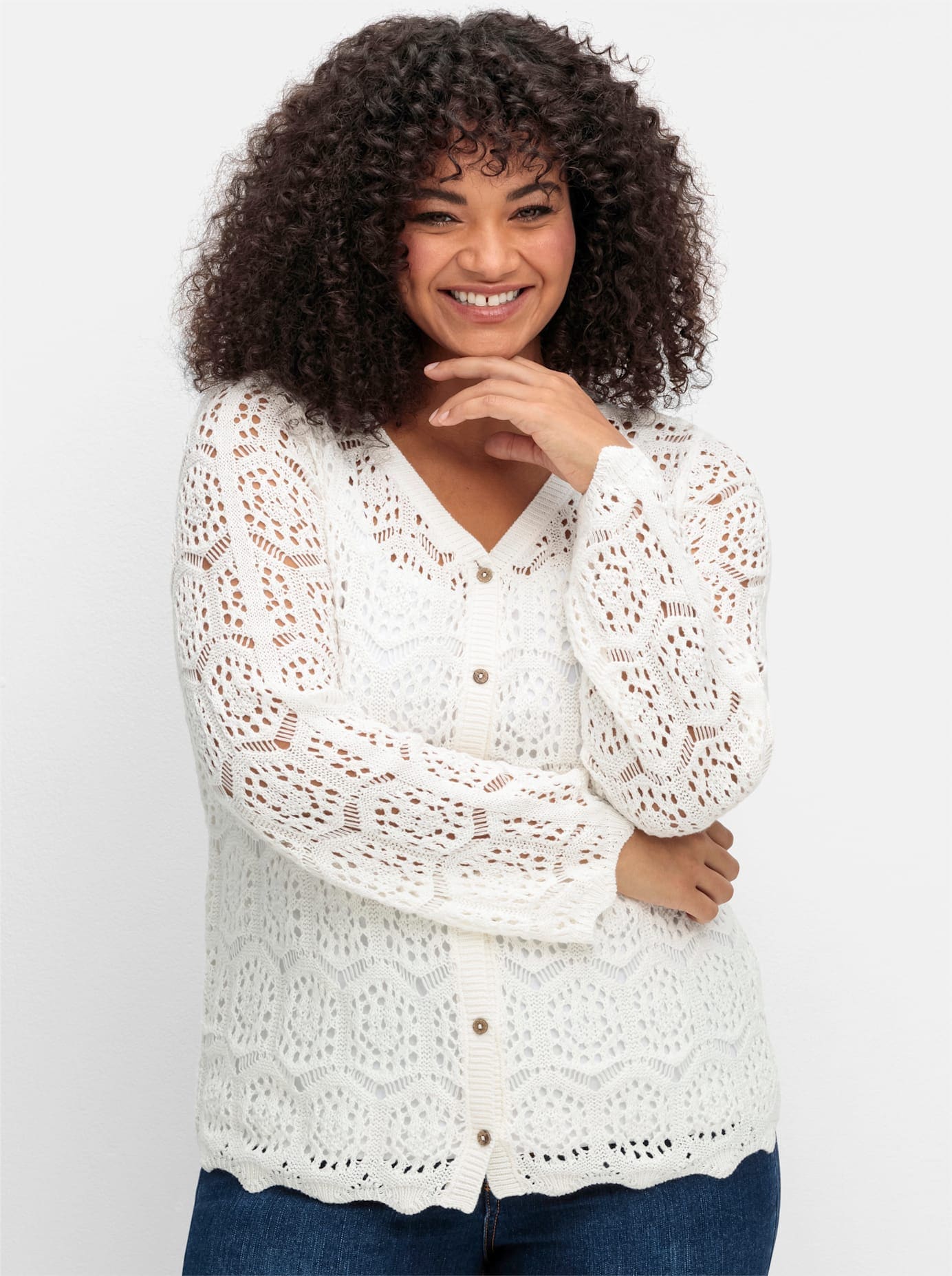 sheego by Joe Browns Strickjacke günstig online kaufen