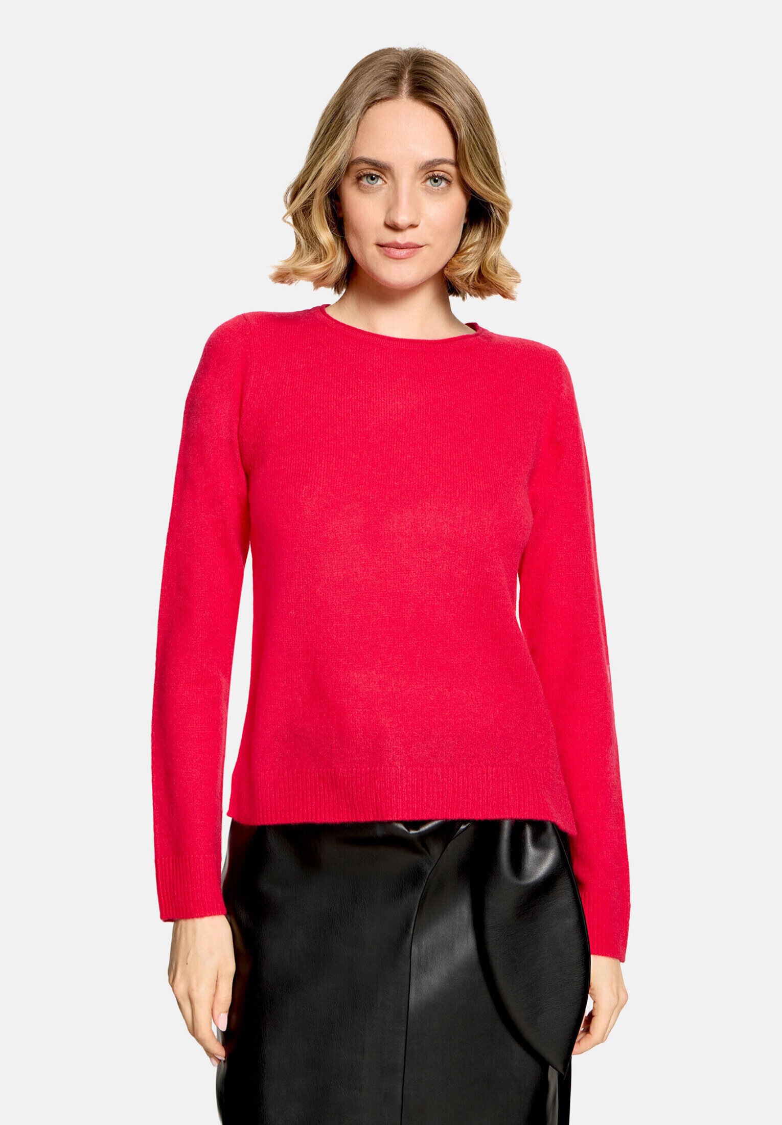 Cartoon Strickpullover »Damen mit Rundhalsausschnitt« 1