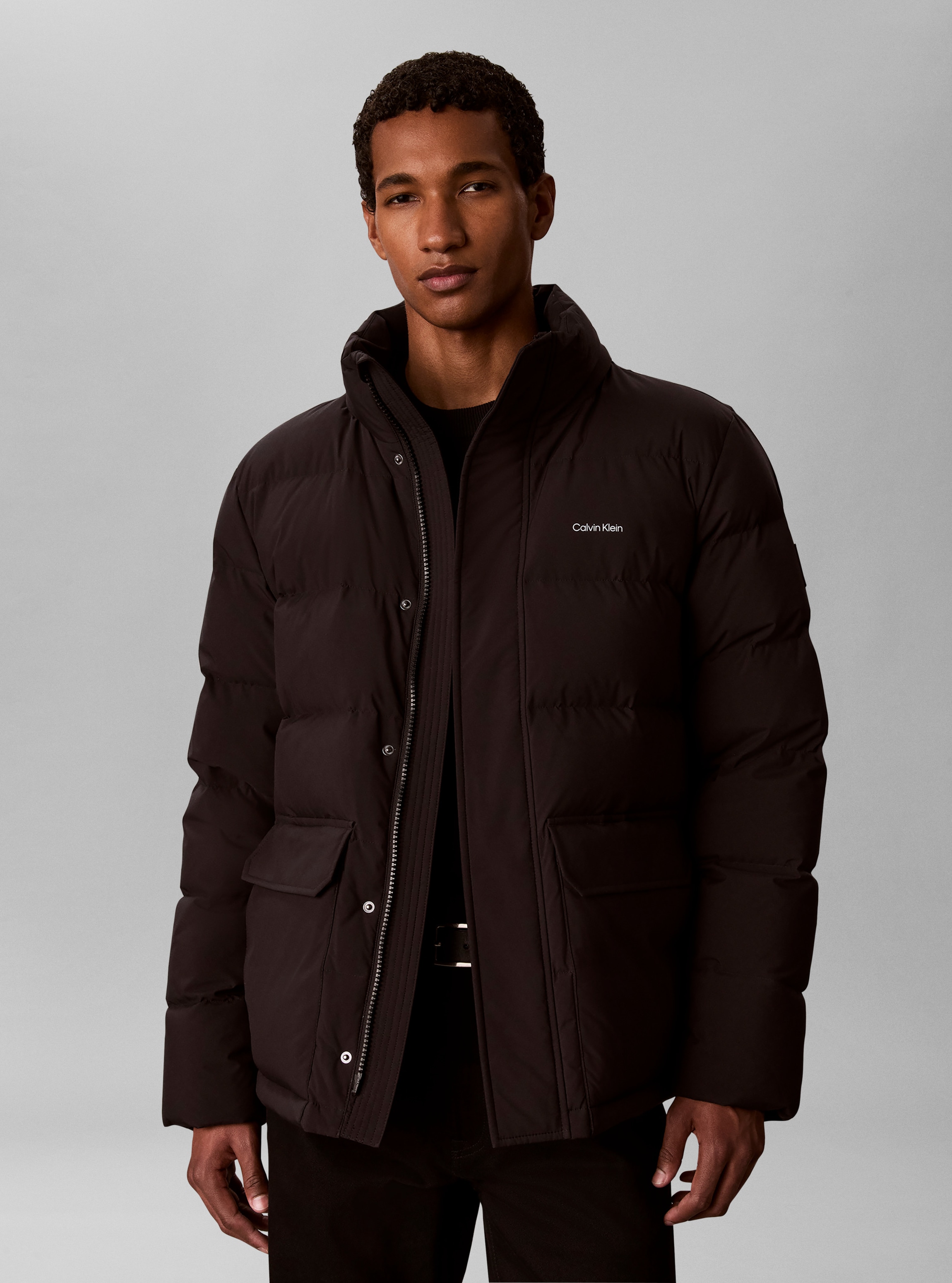 Calvin Klein Steppjacke "MATTE DOWN PUFFER" mit Kapuze Regular fit mit Kapuze