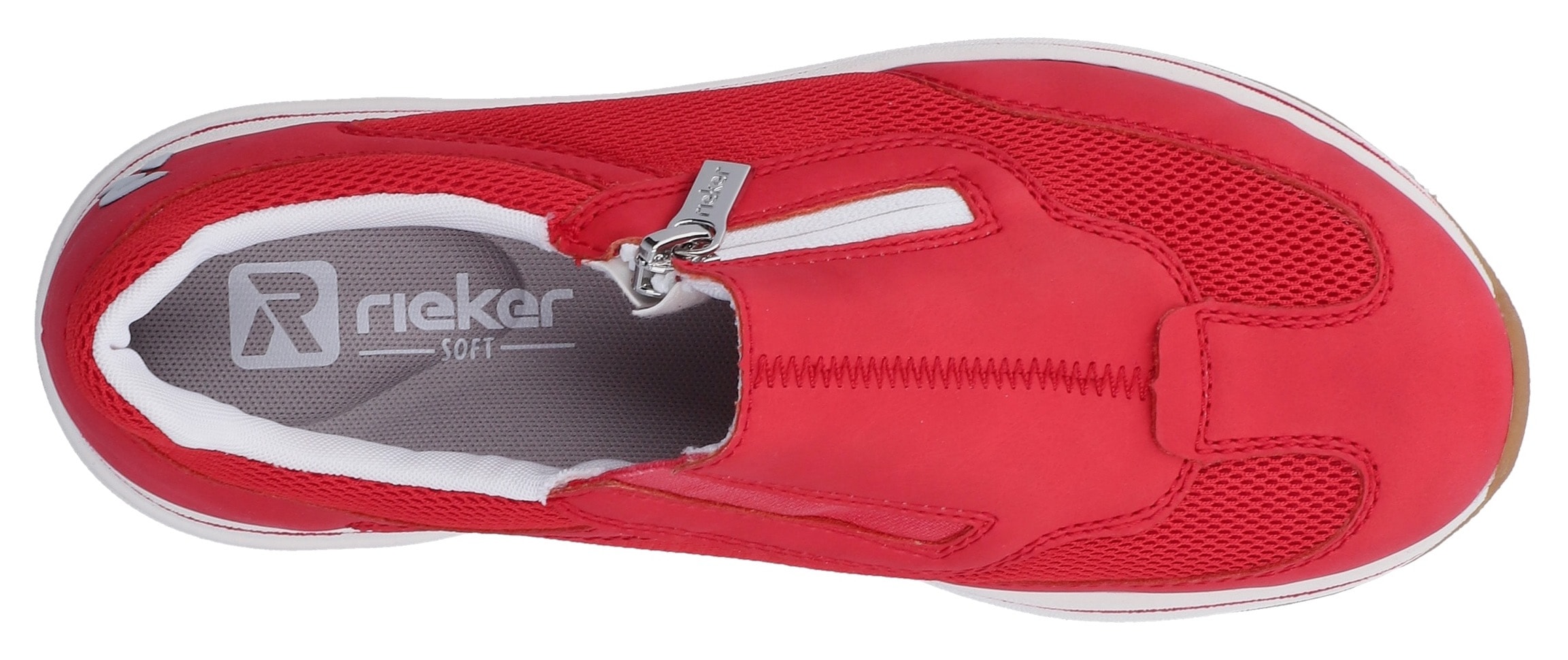 Rieker Slipper  Slip-on Sneaker, Halbschuh, Freizeitschuh mit Reißverschluss