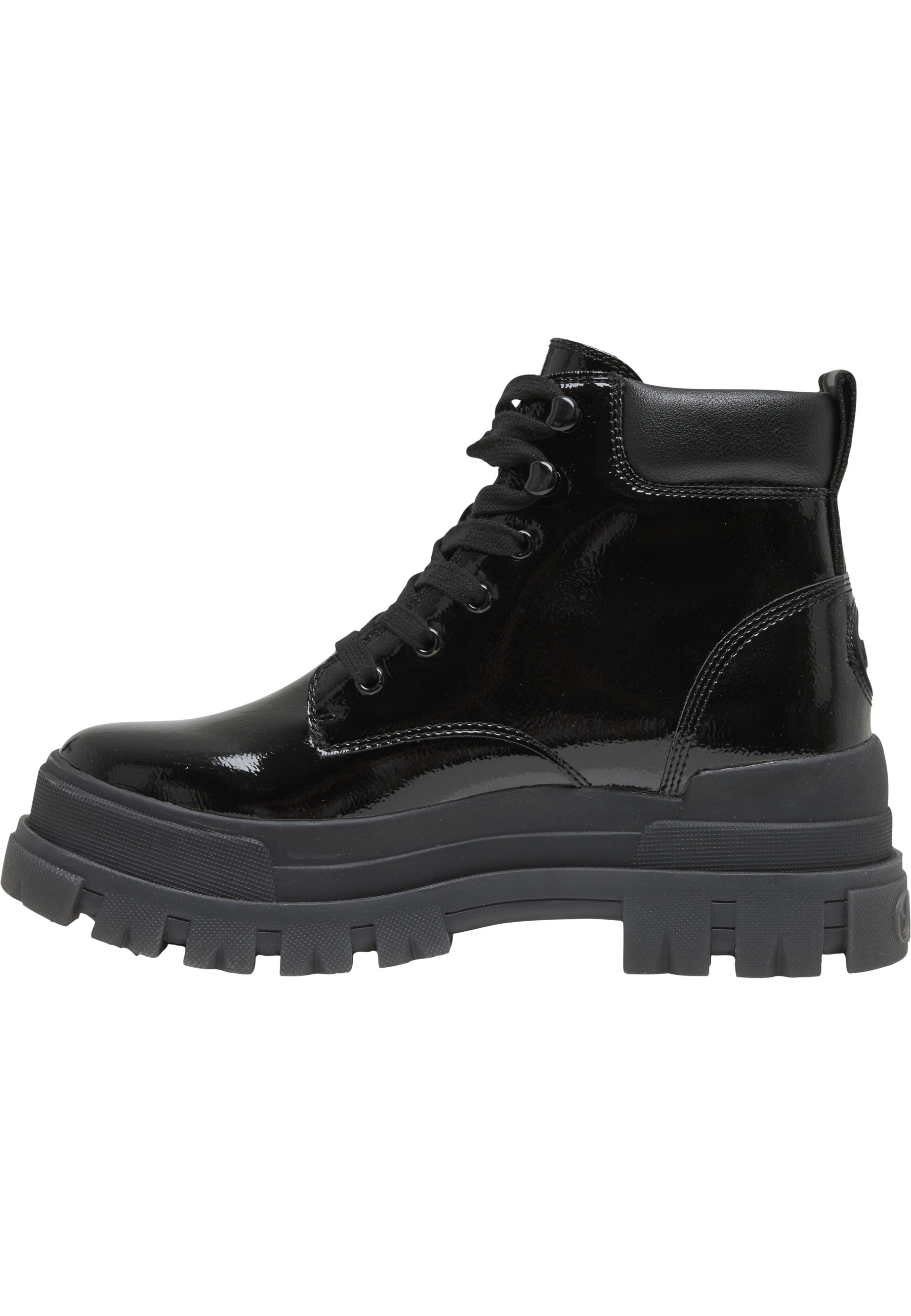 Buffalo Stiefel »Buffalo ASPHA LACE UP MID - VEGAN PATENT«