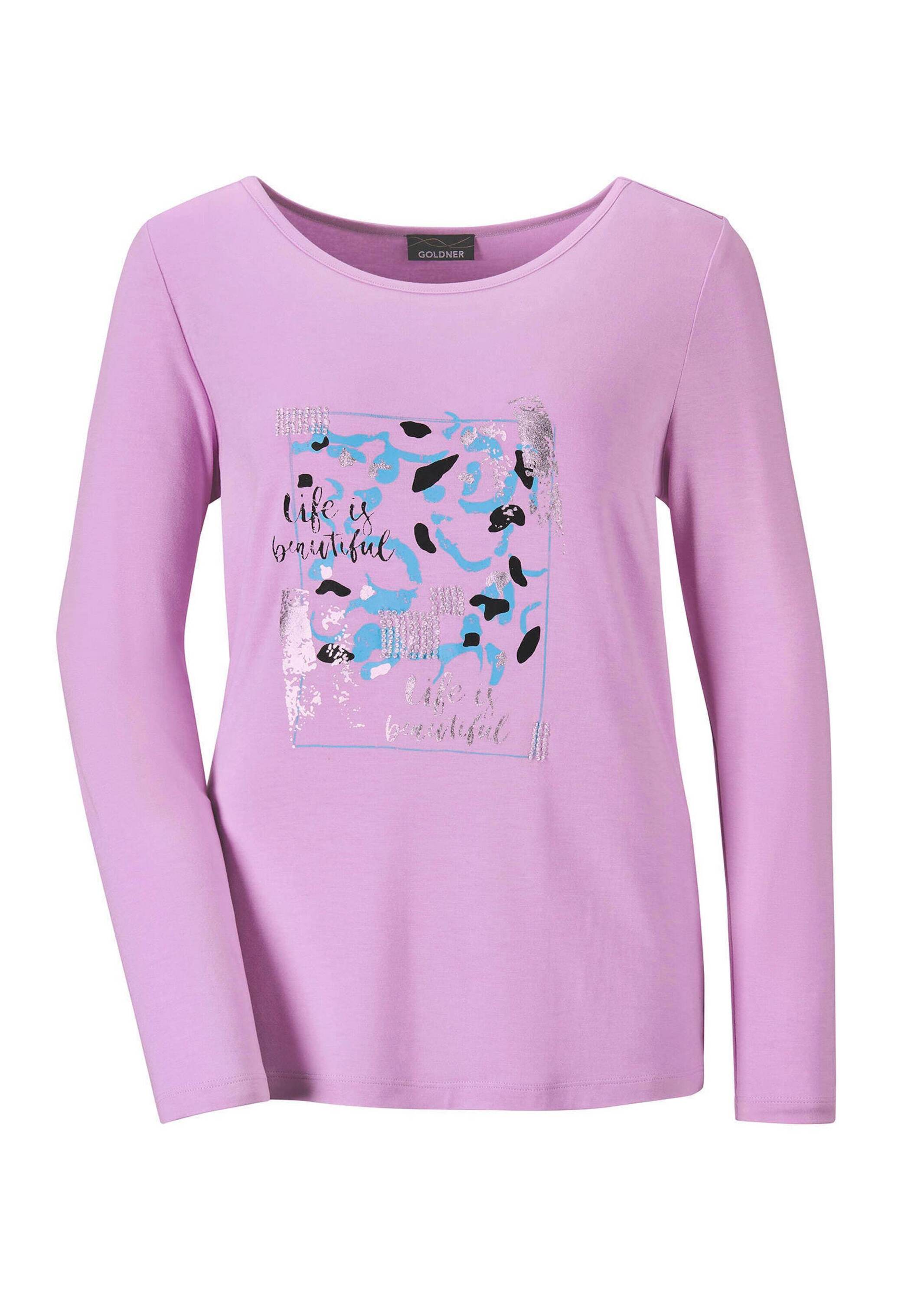GOLDNER Print-Shirt "Kurzgröße Shirt" strechbequemer Viskosejersey